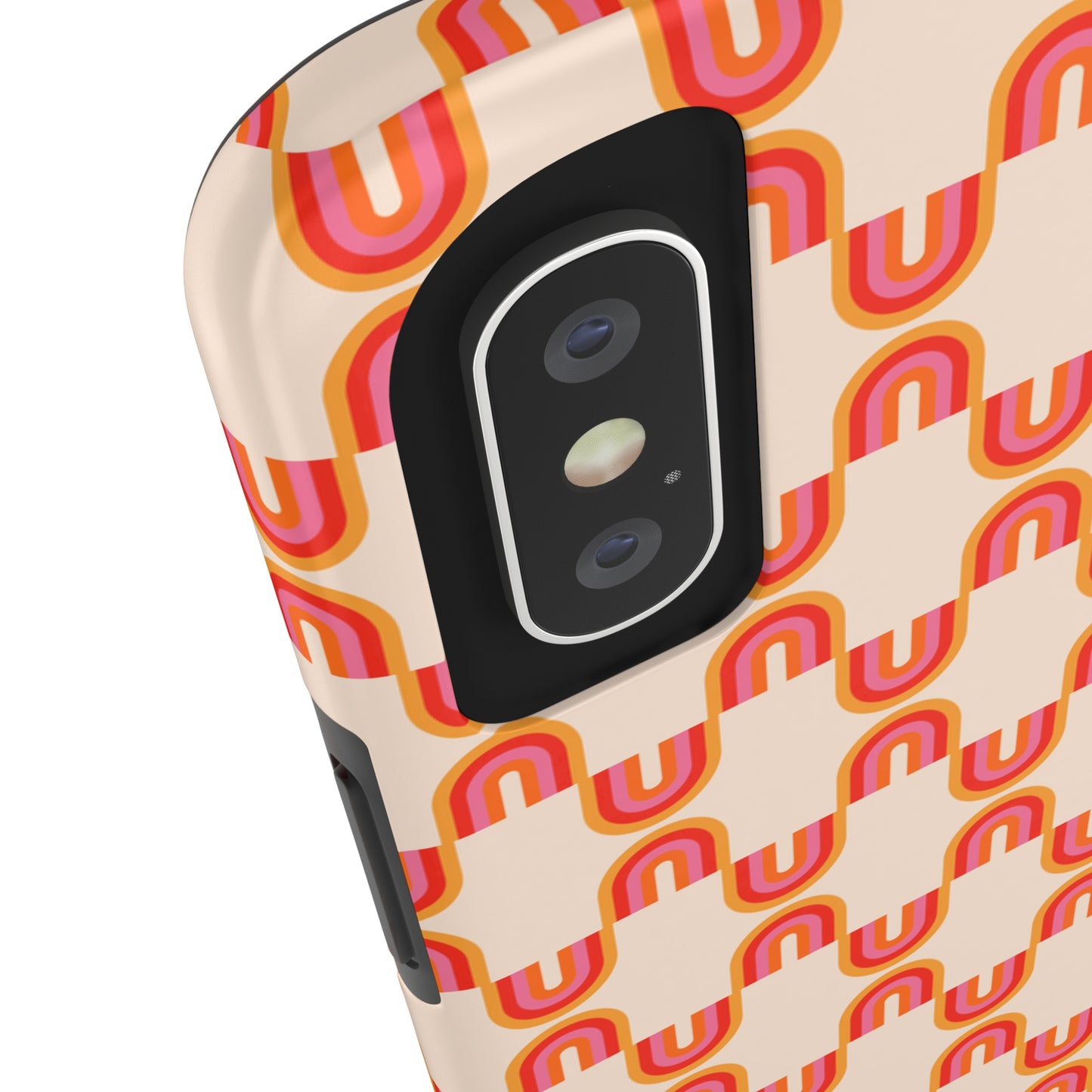 Retro Red Rainbow Pattern Tough Phone Cases