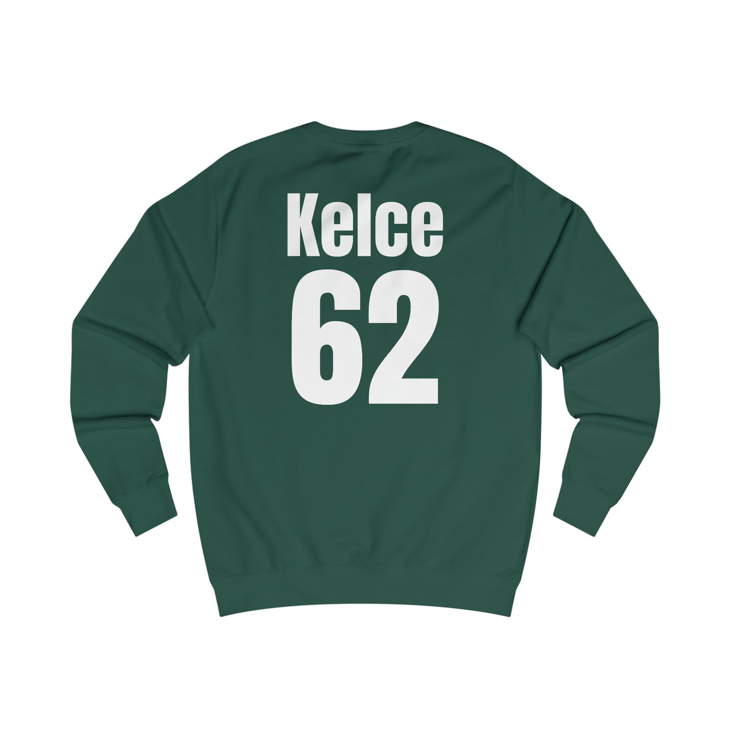 Go Taylor's Boyfriend's Brother Football Sweatshirt with Kelce 62 on back Unisex Heavy Blend™ Crewneck Sweatshirt - FRONT and BACK Design