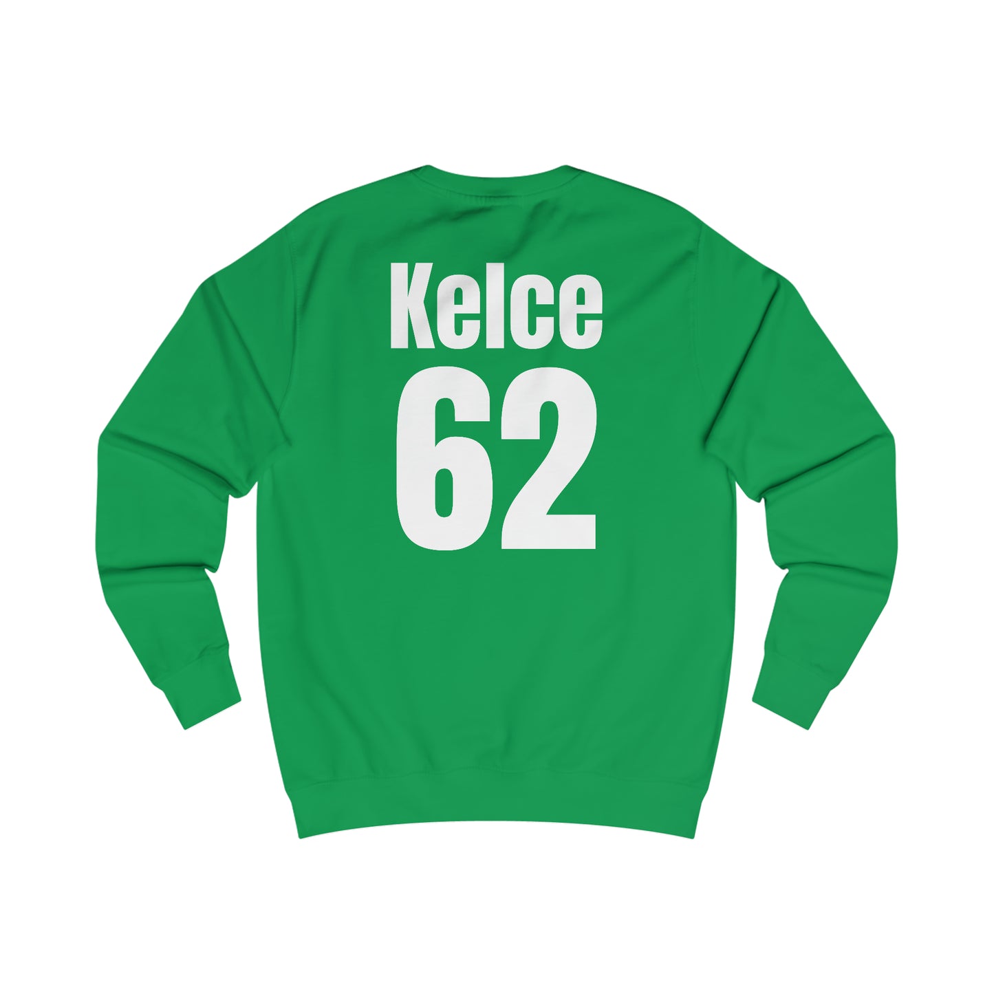 Go Taylor's Boyfriend's Brother Football Sweatshirt with Kelce 62 on back Unisex Heavy Blend™ Crewneck Sweatshirt - FRONT and BACK Design