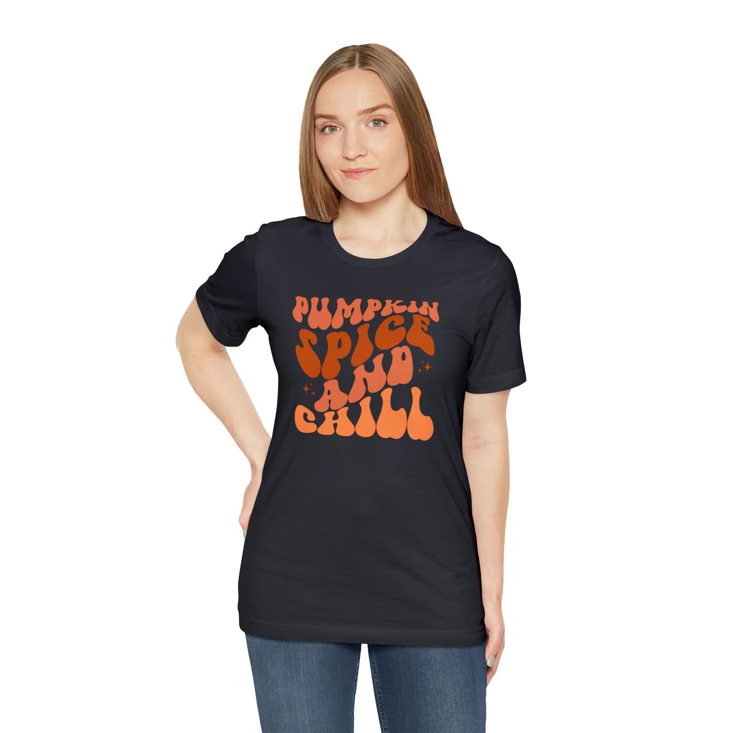 Pumpkin Spice and Chill Teacher T-Shirt