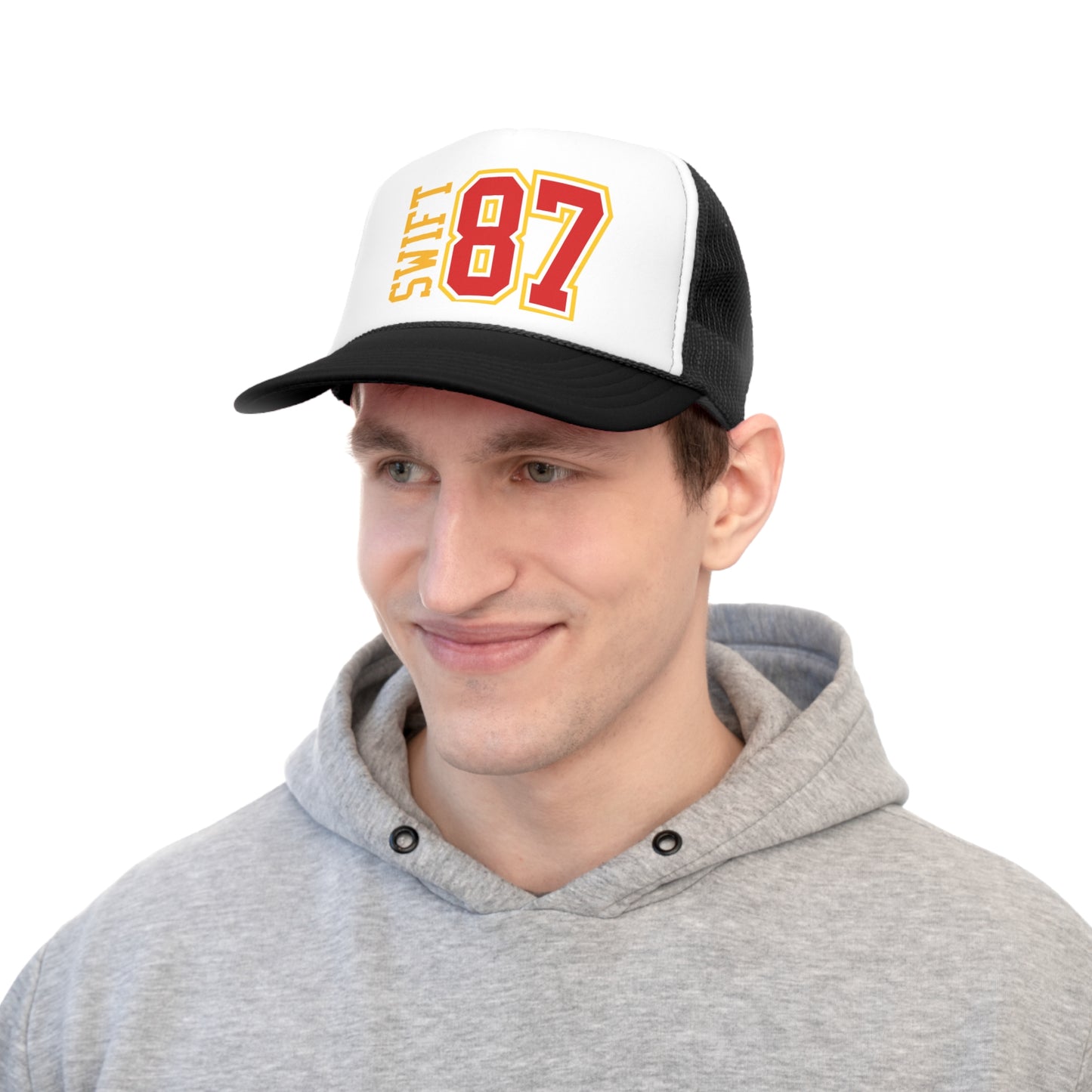 Swift 87 Yellow Vertical University Tall Trucker Caps