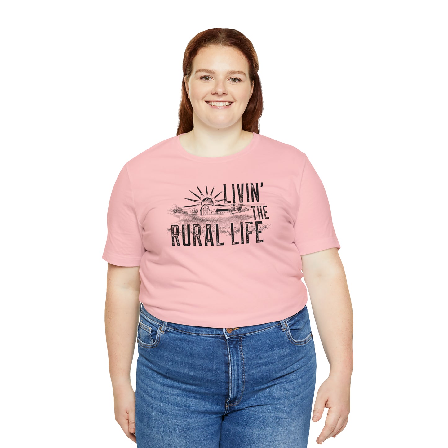 "Livin' the Rural Life" Unisex Jersey Short Sleeve Tee