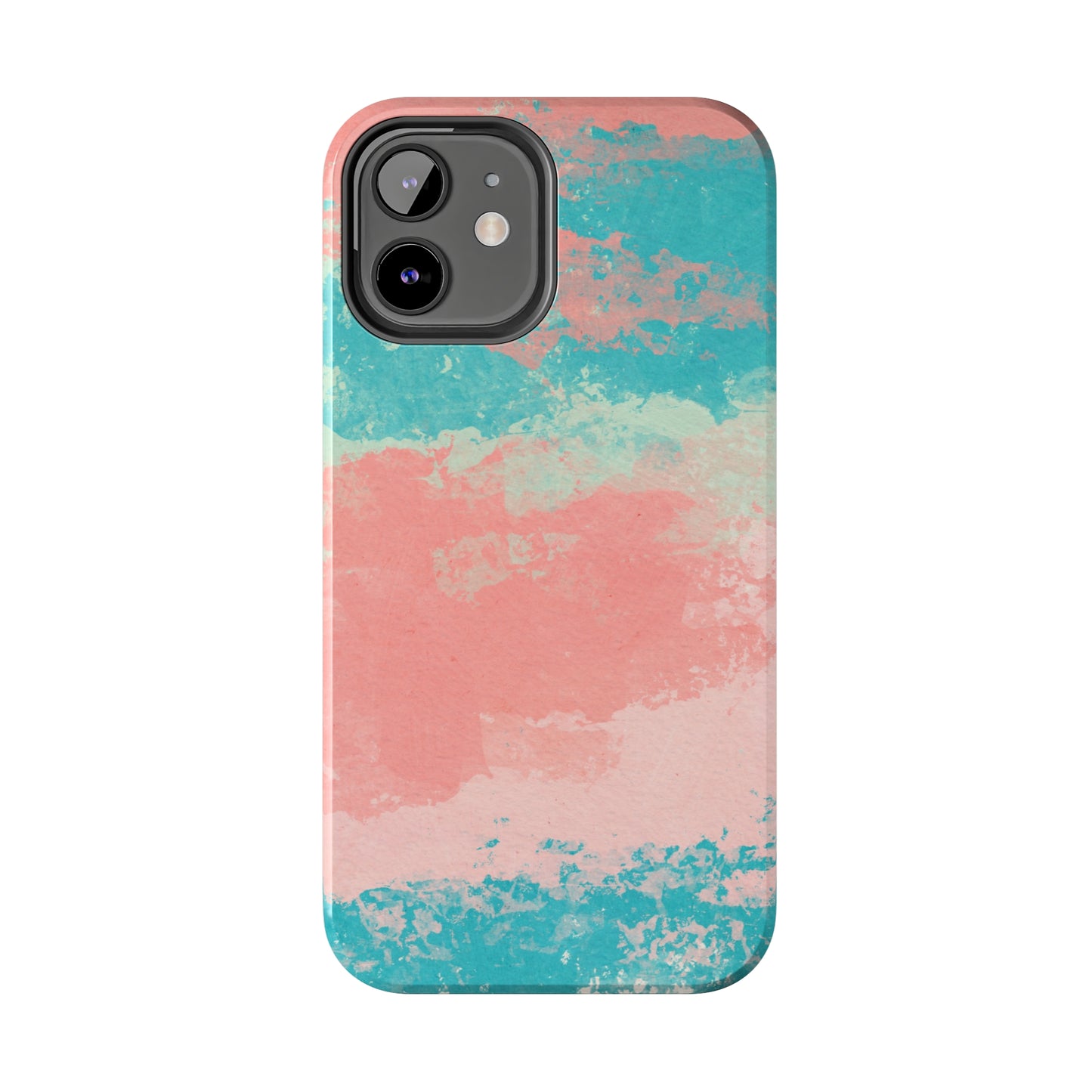 Pink and Turquoise Water Color Tough Phone Cases