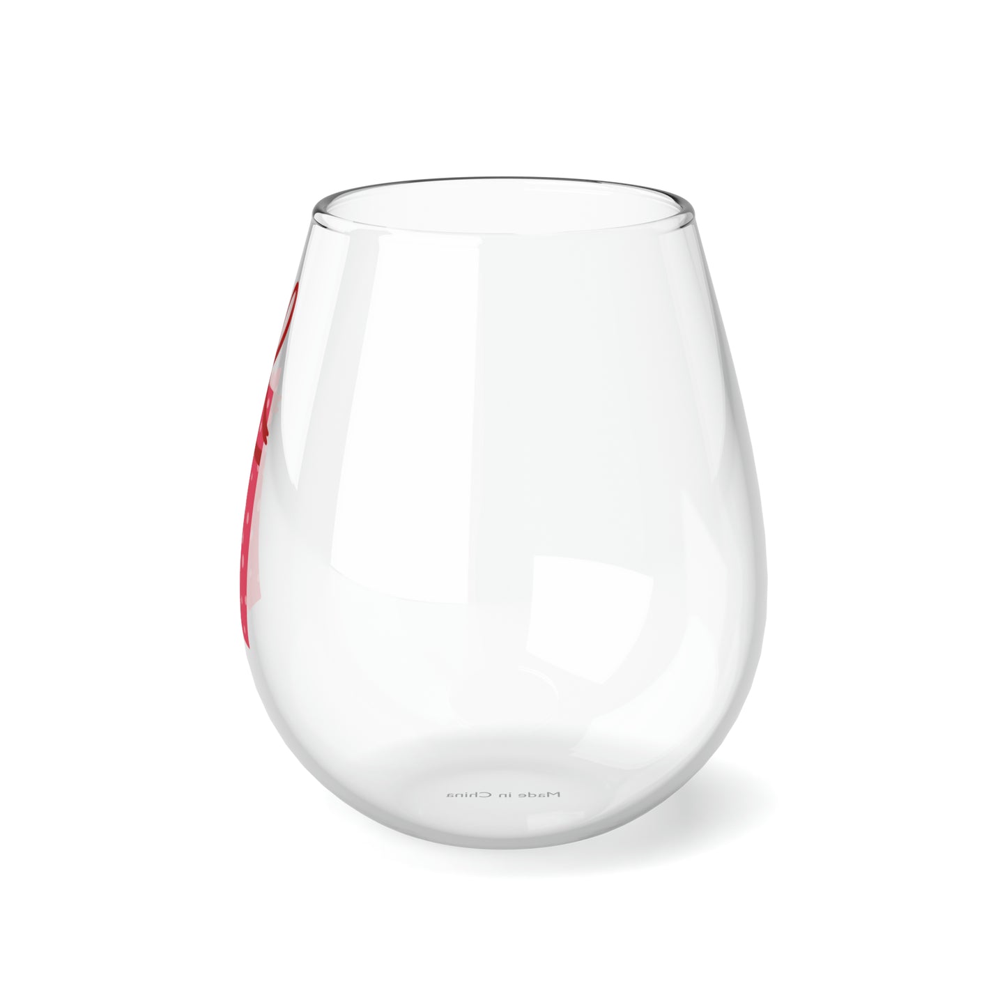 Whimsical Christmas Gift Stemless Wine/ Glass, 11.75oz