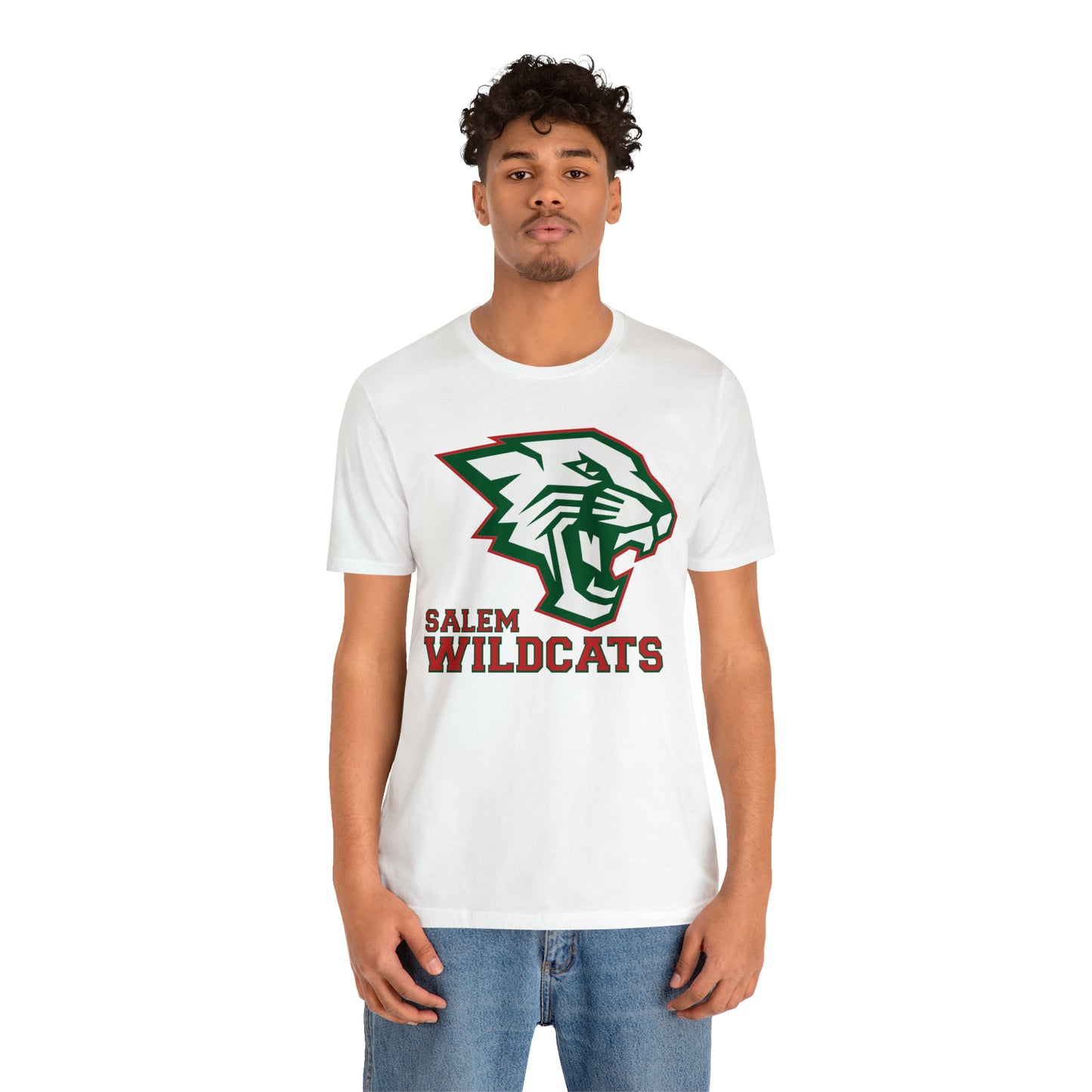 Salem Wildcats Jersey Short Sleeve Tee - Red Print