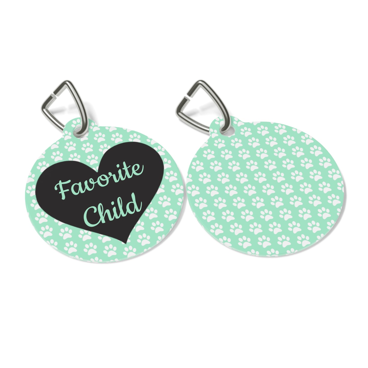 Favorite Child Heart Pet Tag