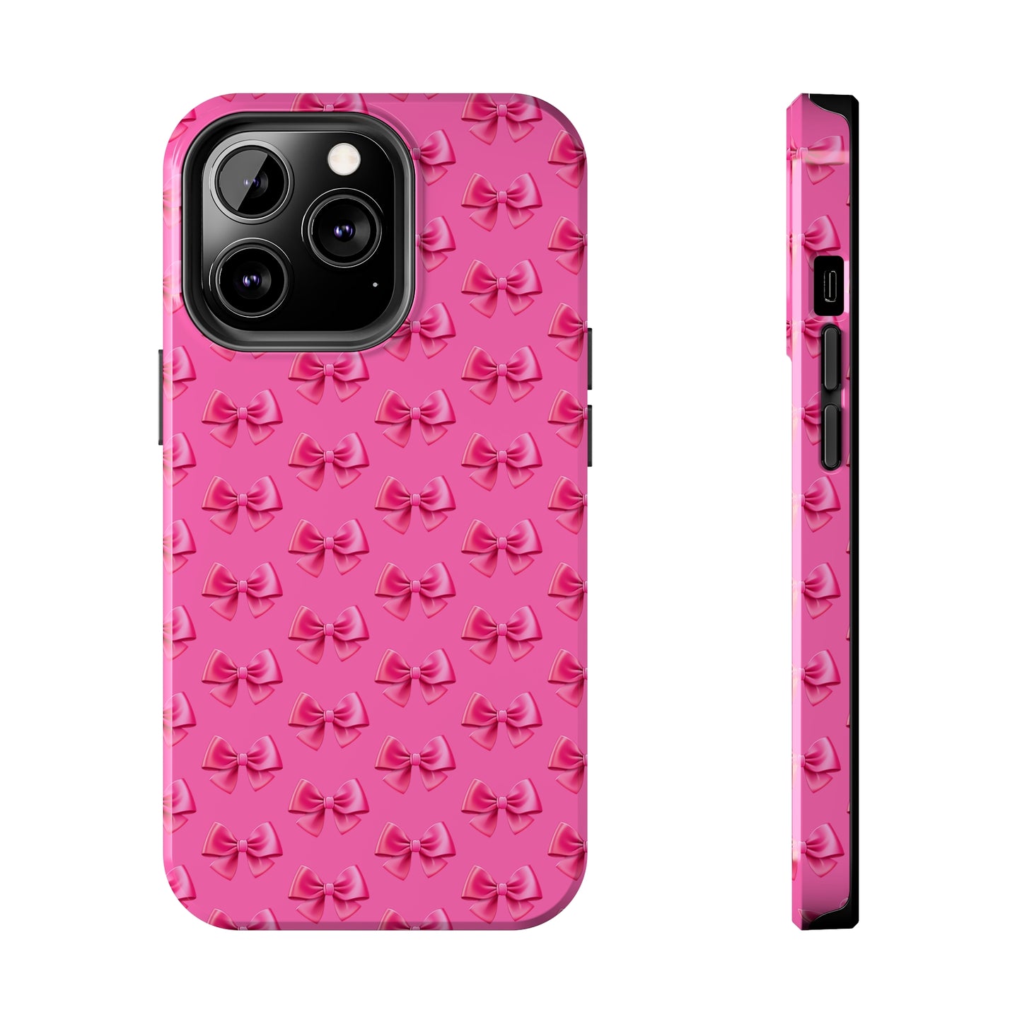 Barbie Pink Bows Themed Tough Phone Cases