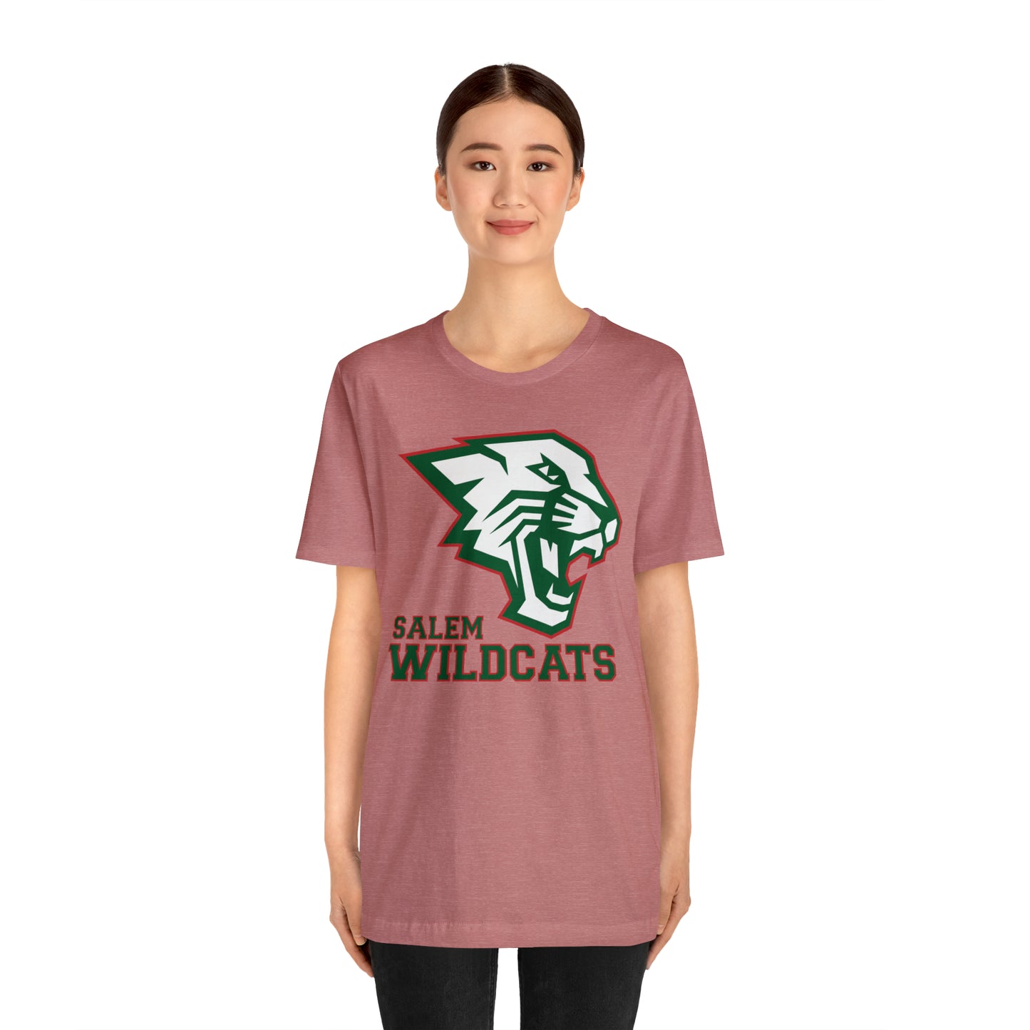 Salem Wildcats Jersey Short Sleeve Tee - Green Print