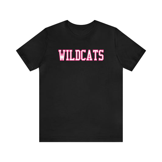 Pink Salem Wildcats Jersey Short Sleeve Tee - Green Print