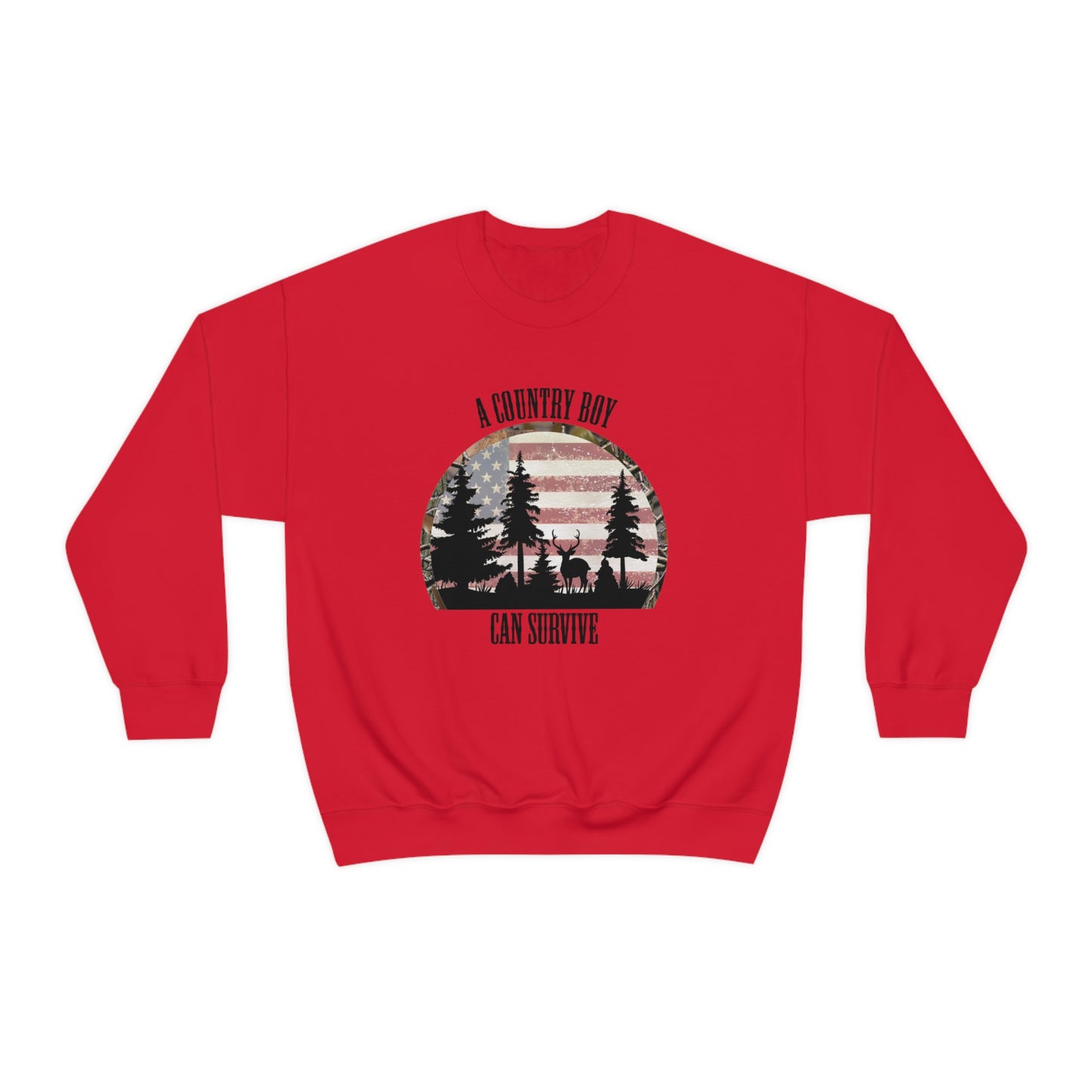 "A Country Boy Can Survive" - Unisex Heavy Blend™ Crewneck Sweatshirt