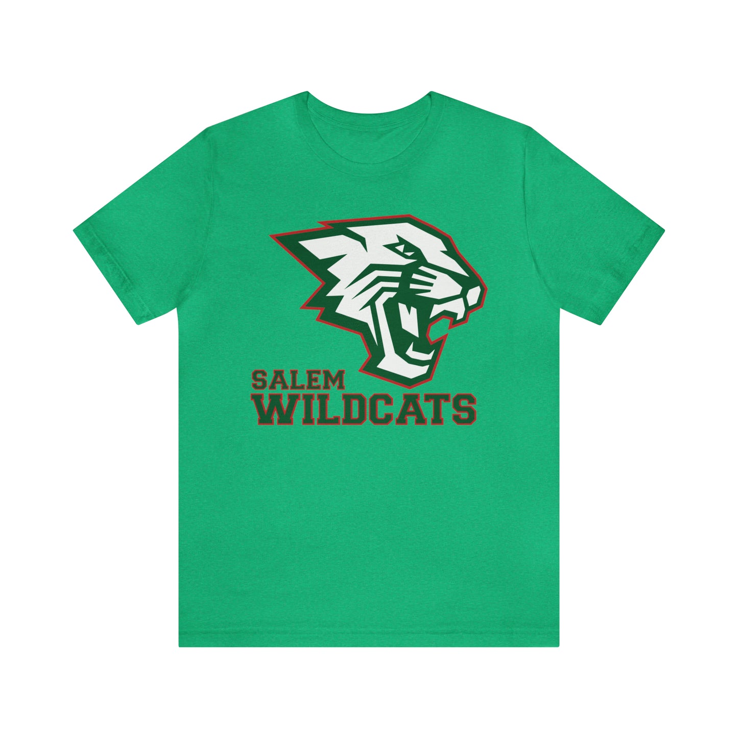 Salem Wildcats Jersey Short Sleeve Tee - Green Print