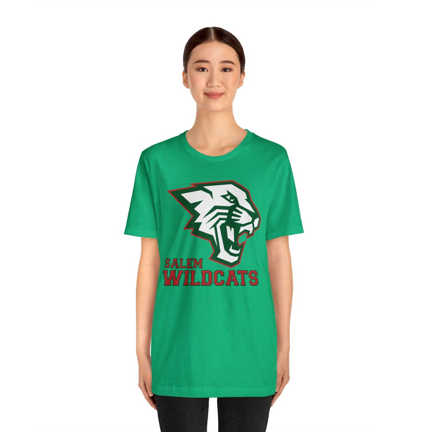 Salem Wildcats Jersey Short Sleeve Tee - Red Print