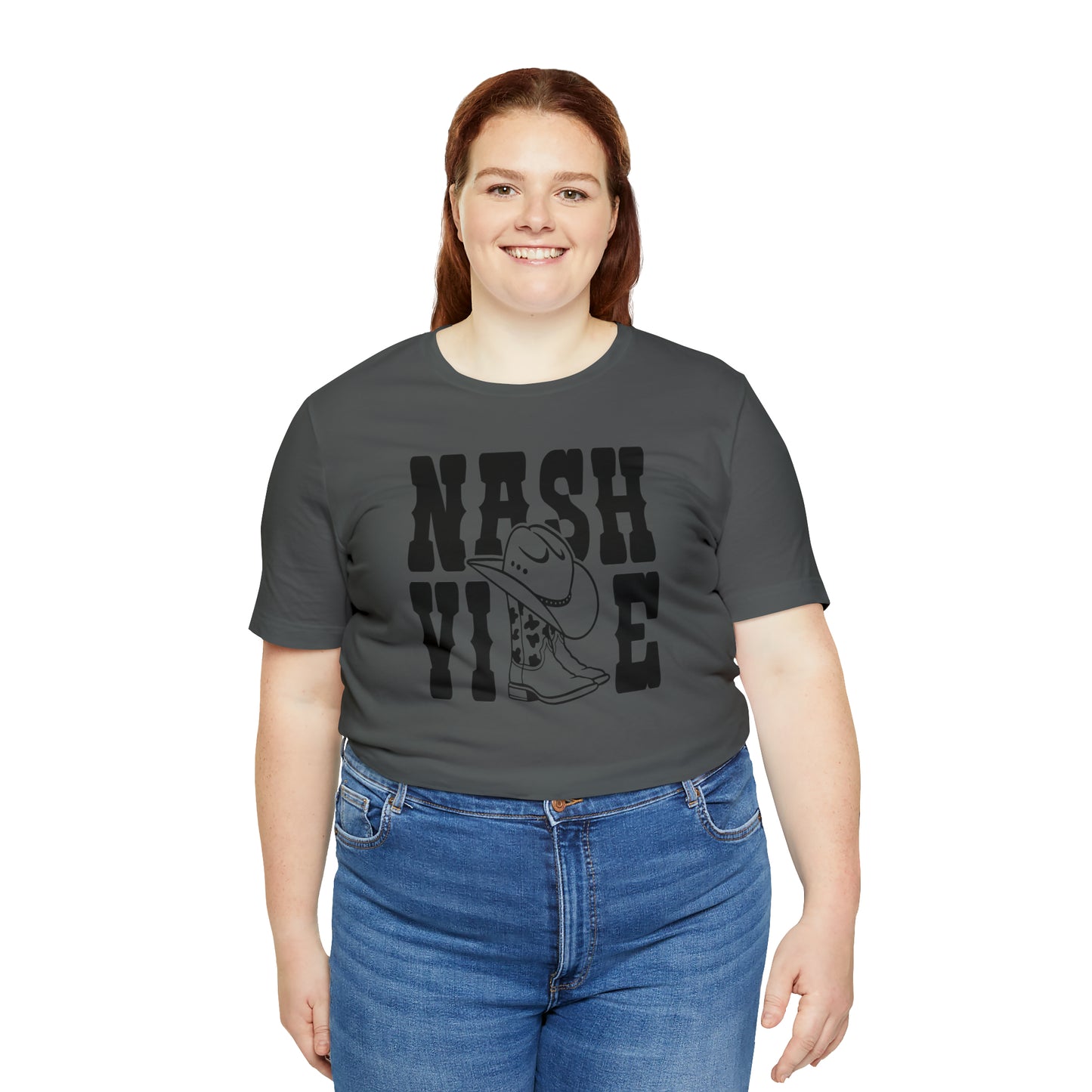 Nashville Country Shirts with Cowboy Boots as LL Unisex Jersey Short Sleeve Tee