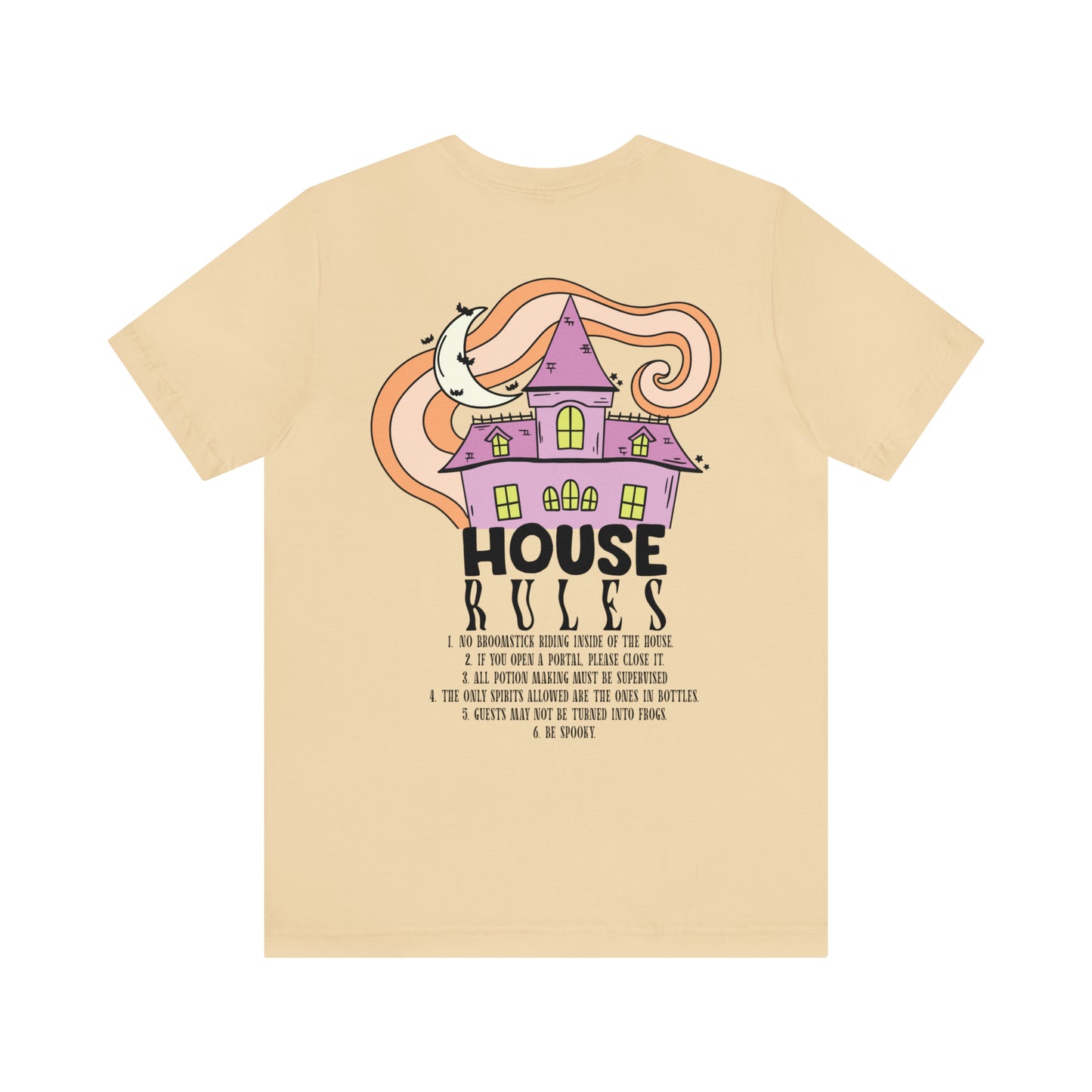 Haunted House Rules (Front and Back Design) Halloween T-Shirt