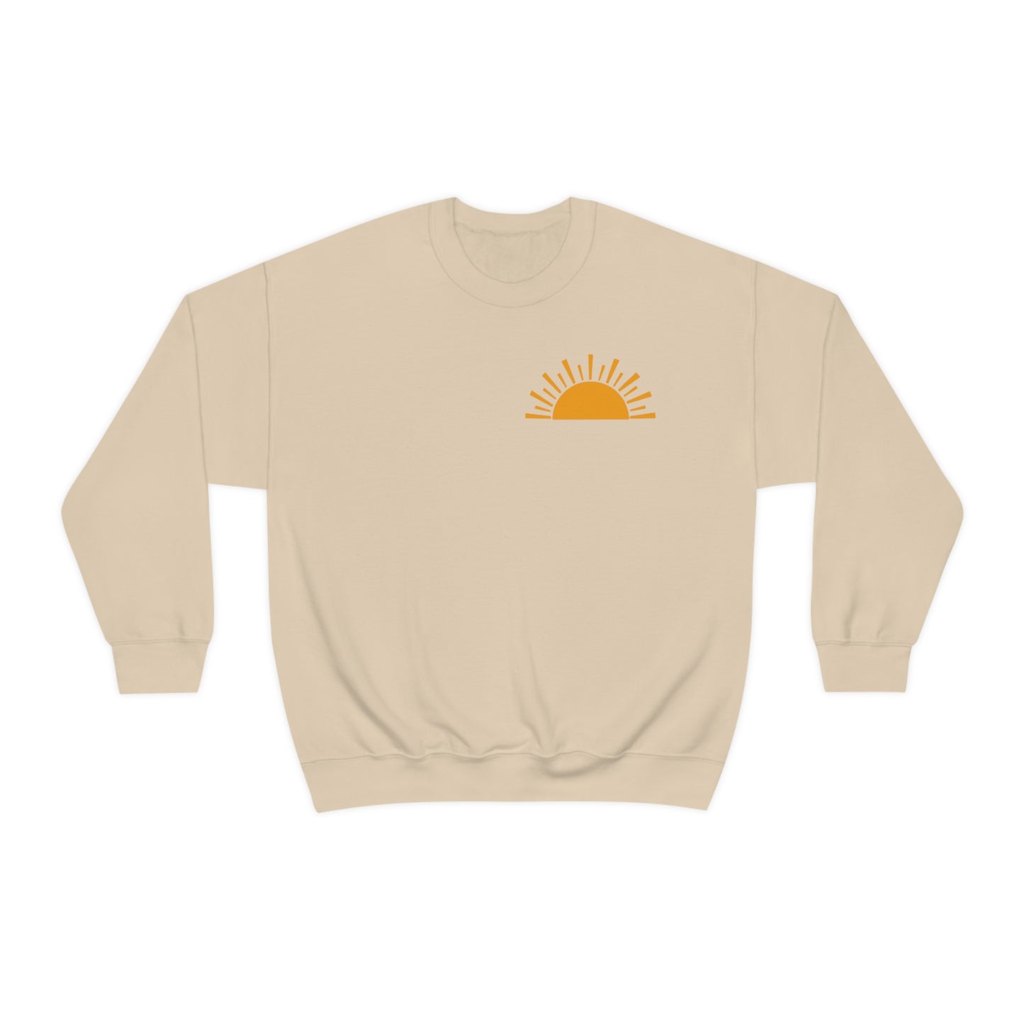 "Sunshine on My Mind" (Front & Back Design) - Unisex Heavy Blend™ Crewneck Sweatshirt