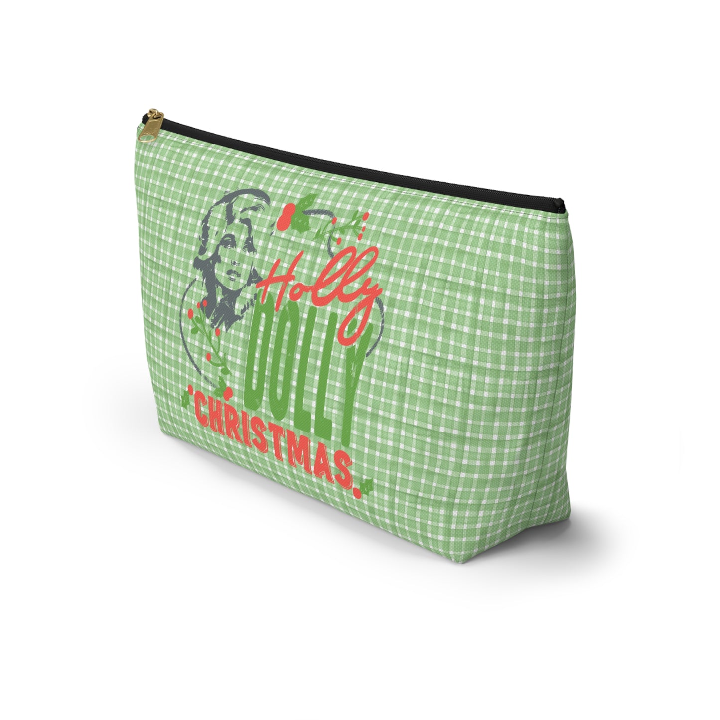 Holly Dolly Christmas Accessory Pouch w T-bottom