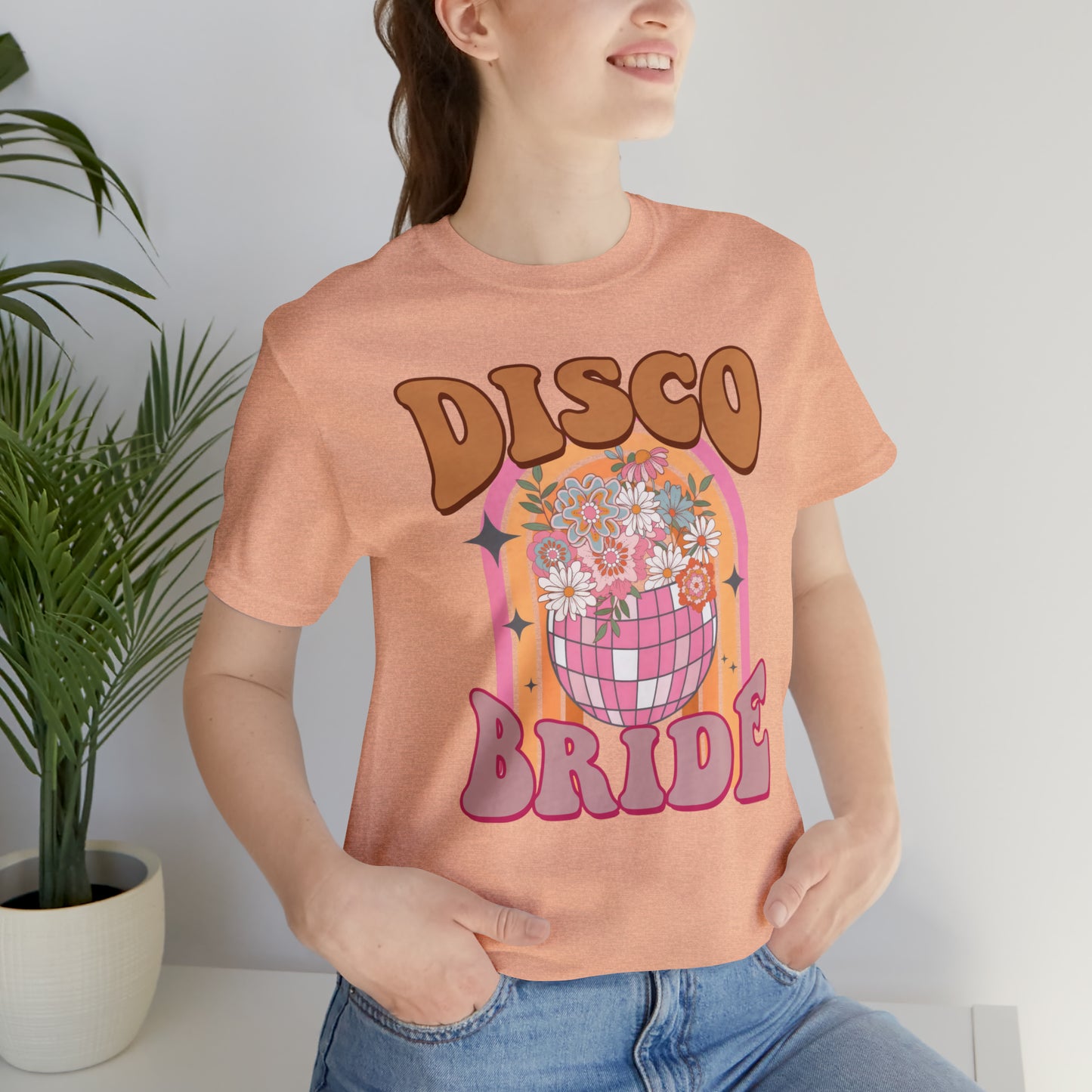 Retro Disco Bride Mirror Ball T-Shirt