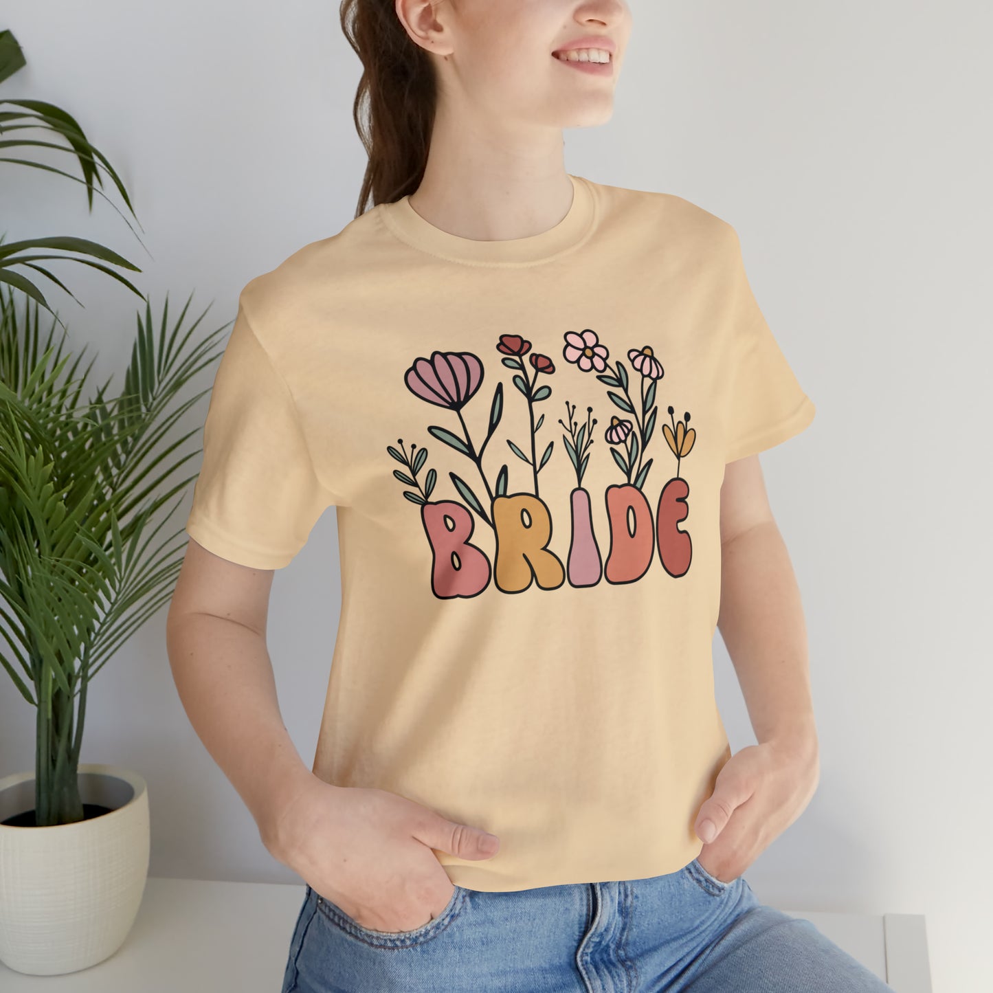 Boho Floral Bride T-Shirt