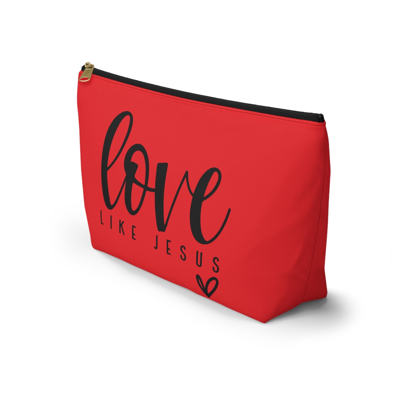 Love Like Jesus Accessory Pouch w T-bottom