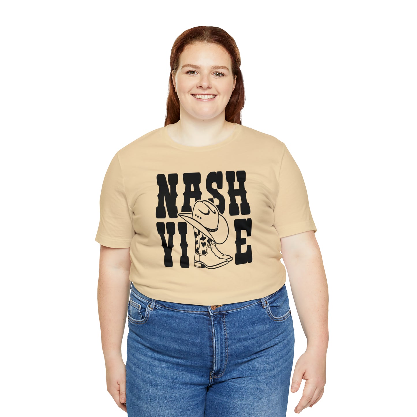 Nashville Country Shirts with Cowboy Boots as LL Unisex Jersey Short Sleeve Tee