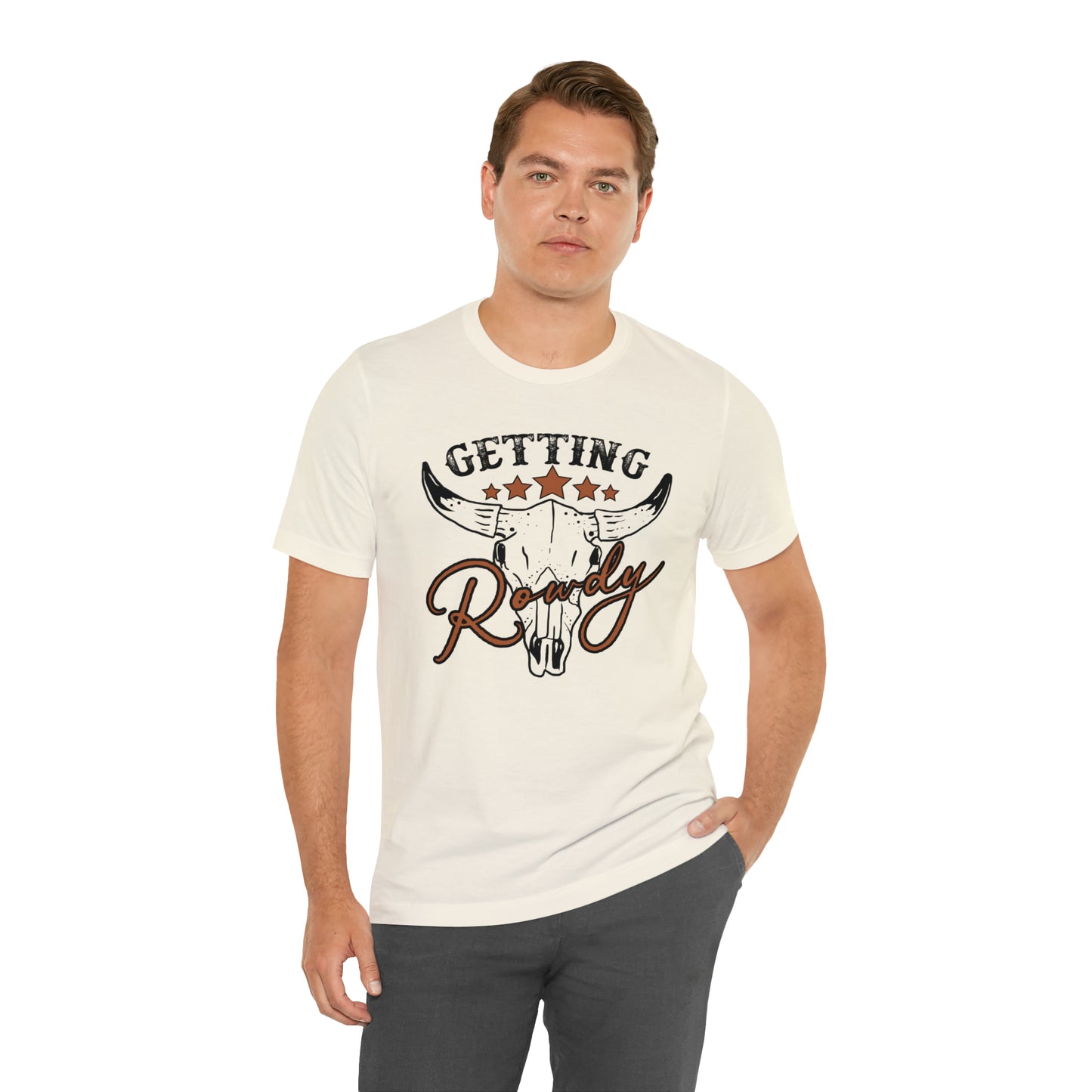 Vintage Getting Rowdy Party/ Bridesmaid/ Groomsman T-Shirt - Black Ink
