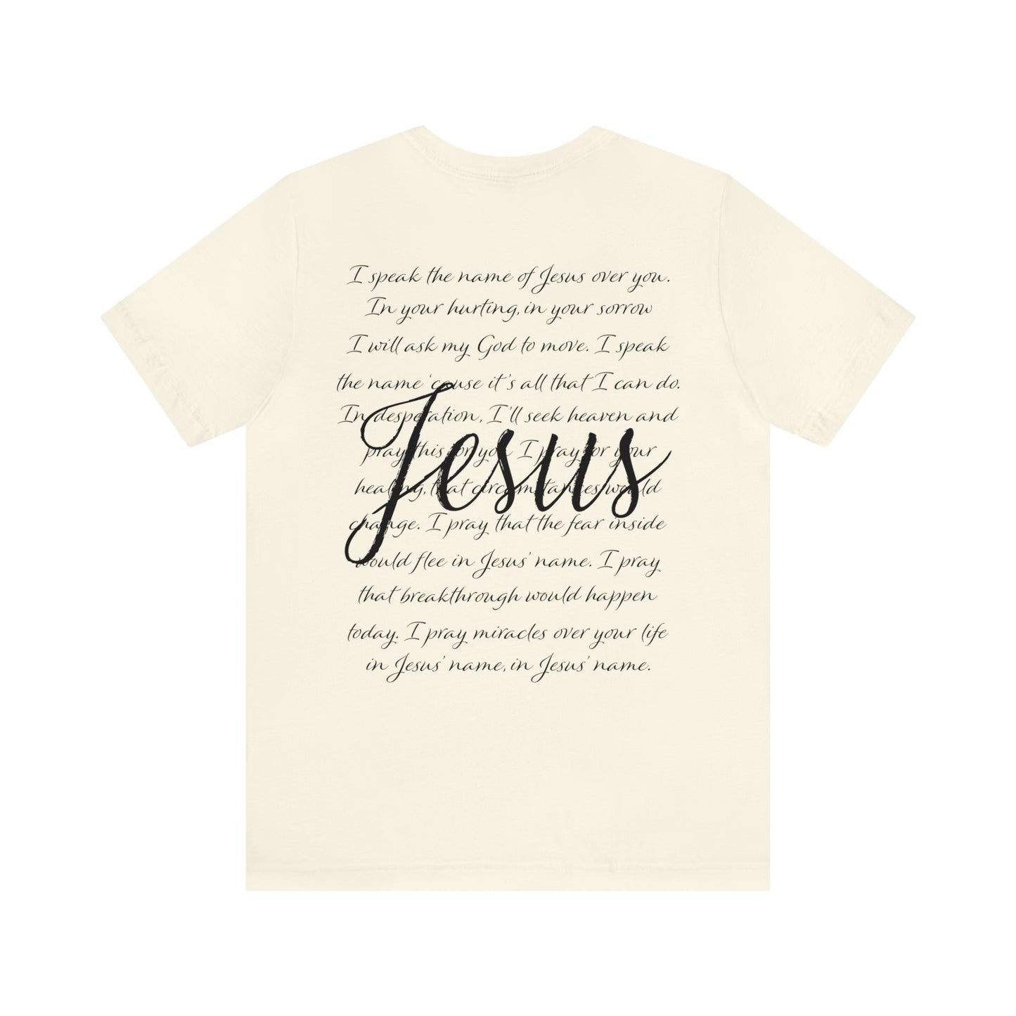 "Jesus Scripture"  (Front and Back Design)  Unisex Jersey Short Sleeve Tee