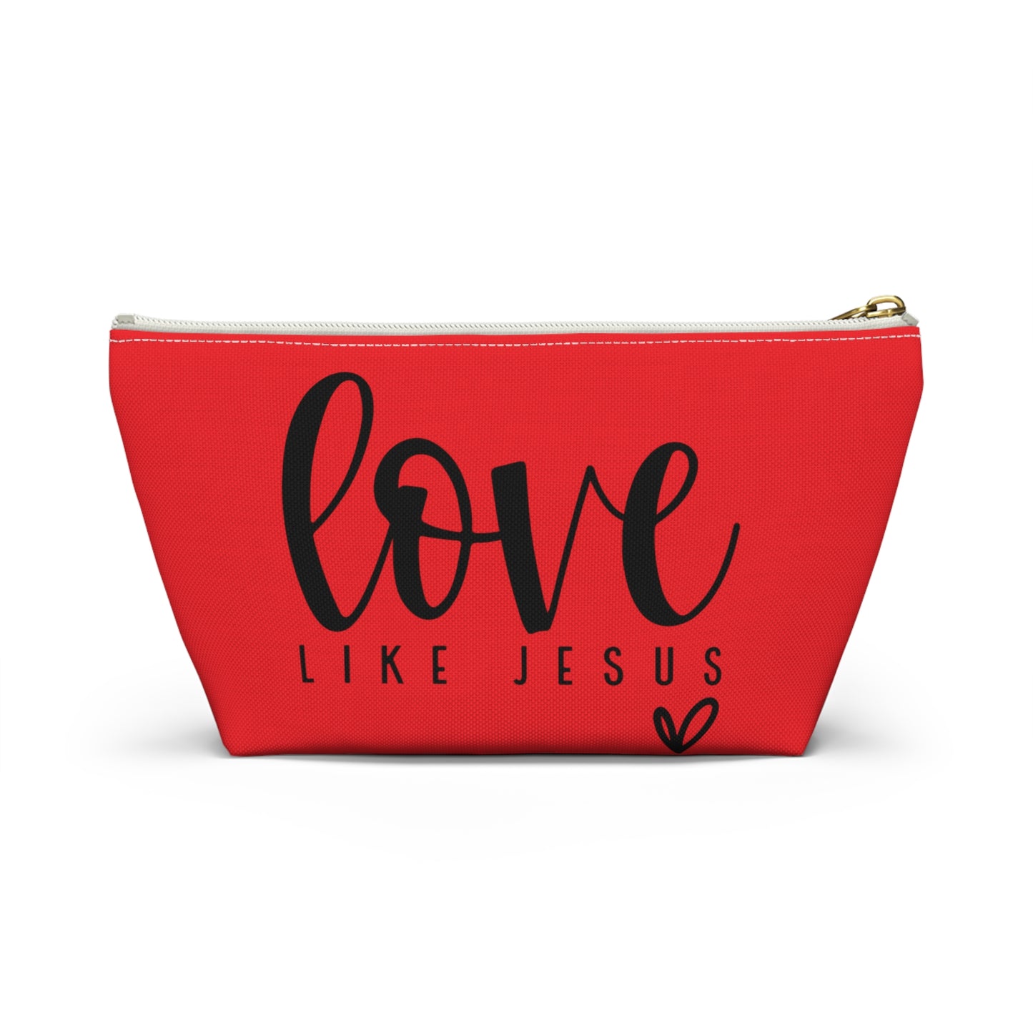 Love Like Jesus Accessory Pouch w T-bottom