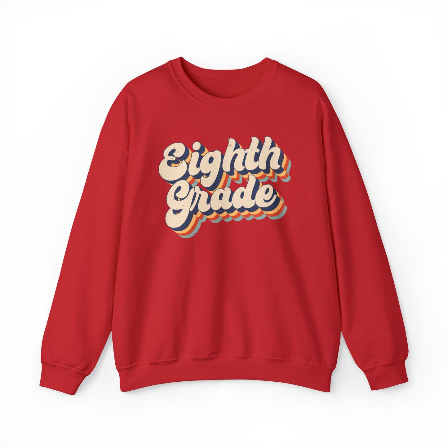 Retro Eighth Grade Unisex Heavy Blend™ Crewneck Sweatshirt