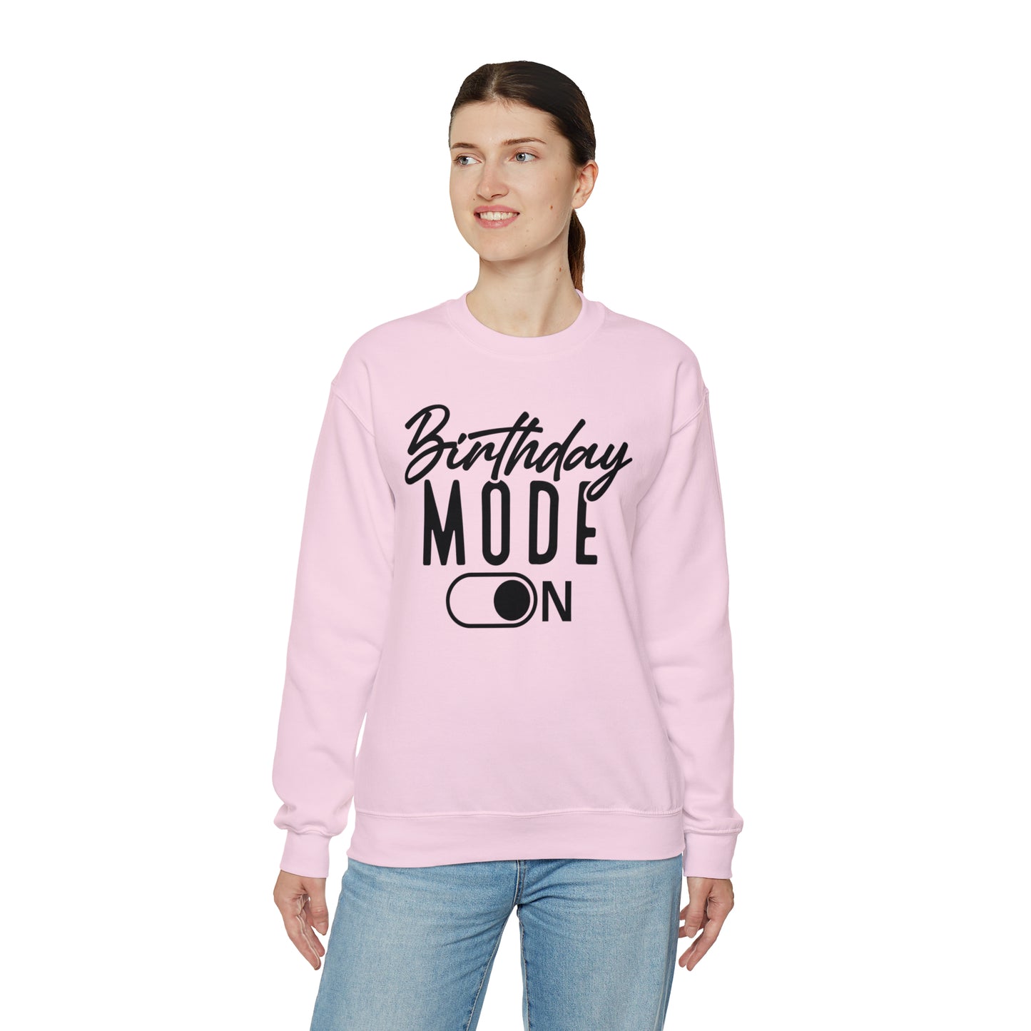 Birthday Mode On Heavy Blend™ Crewneck Sweatshirt