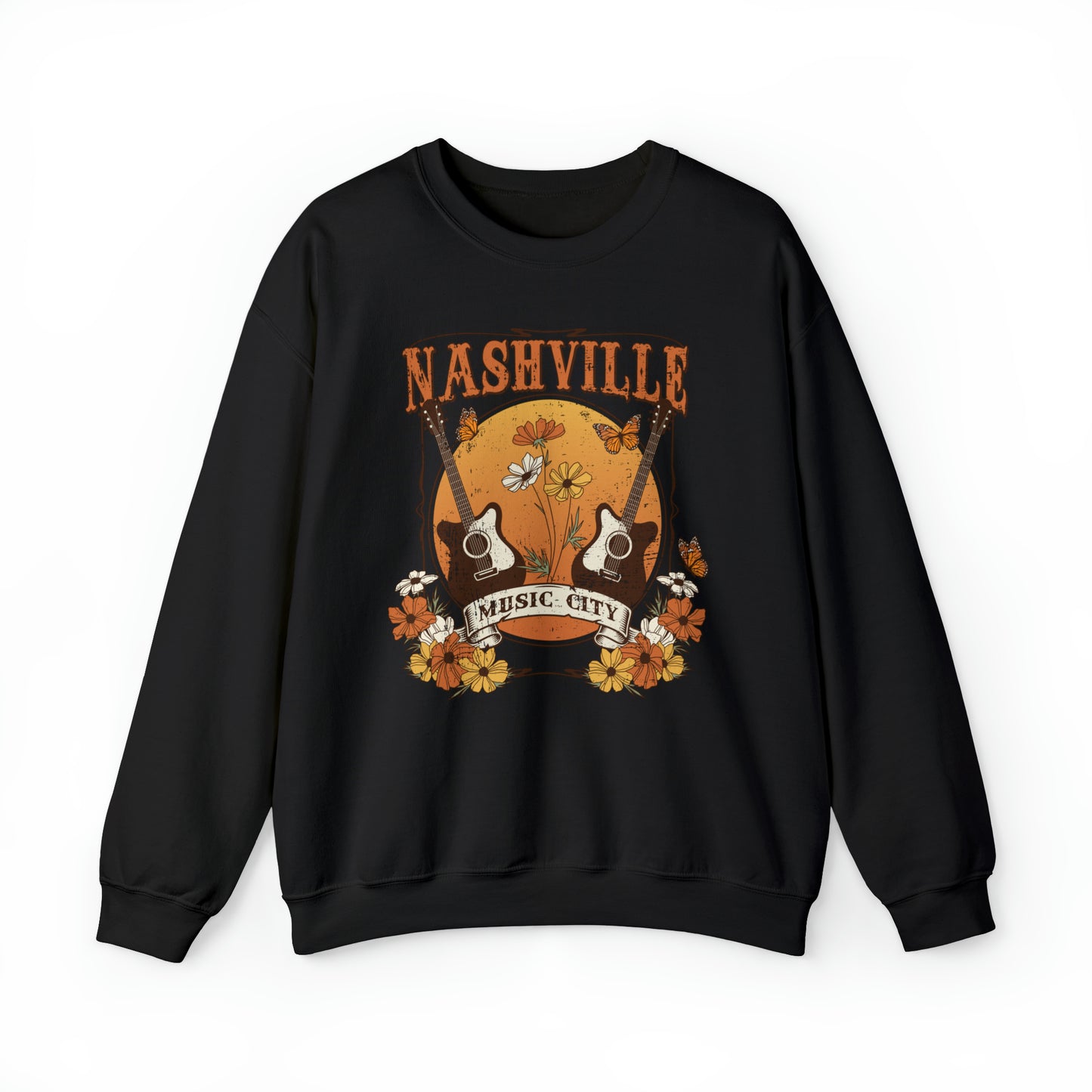 Nashville Music City Heavy Blend™ Crewneck Sweatshirt