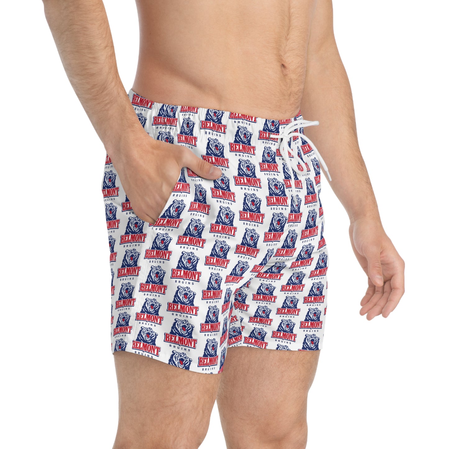 Belmont University Swim Trunks - White