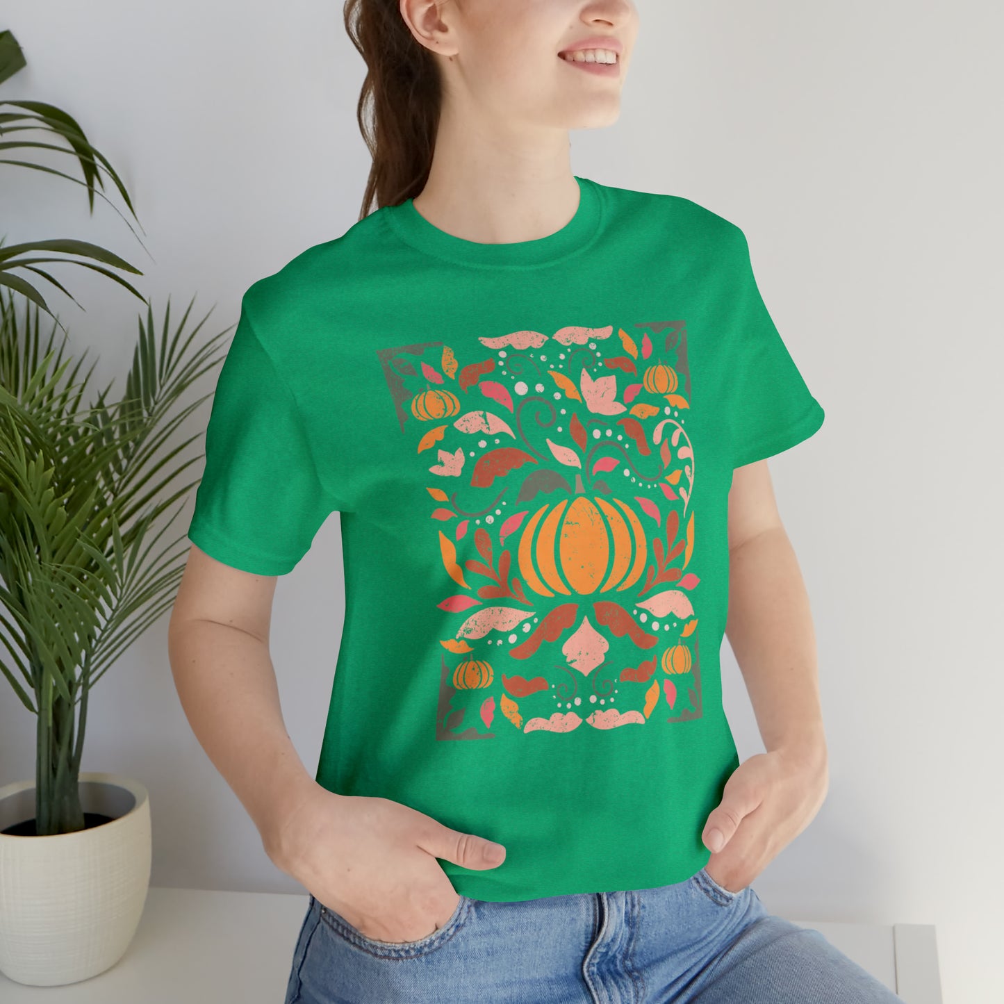 Distressed Boho Fall Floral Mural T-Shirt