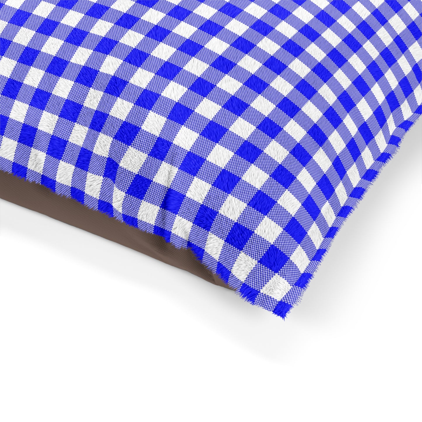 Blue Plaid Freeburg Midgets Pet Bed