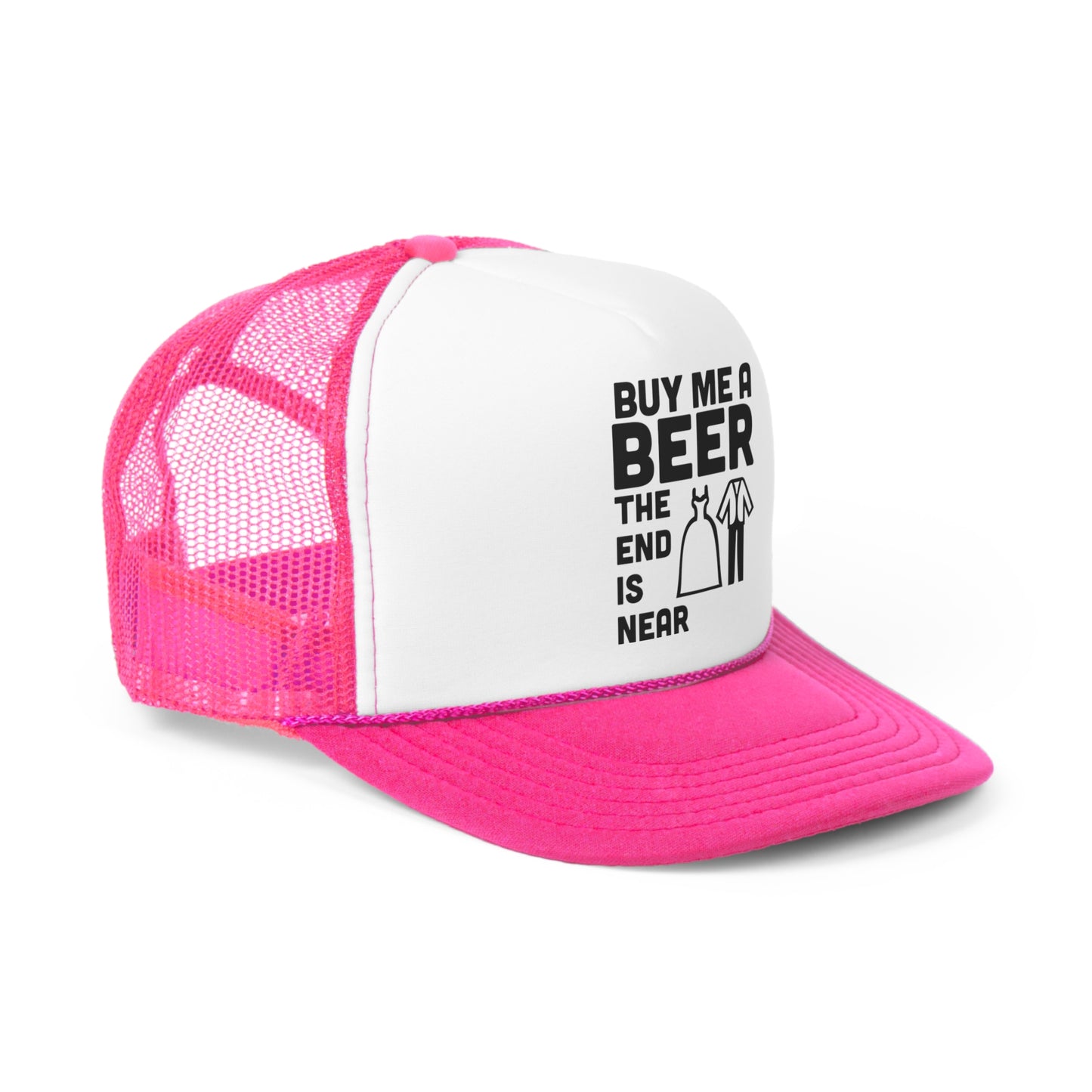 Buy Me A Beer the End is Near Tall Trucker Caps