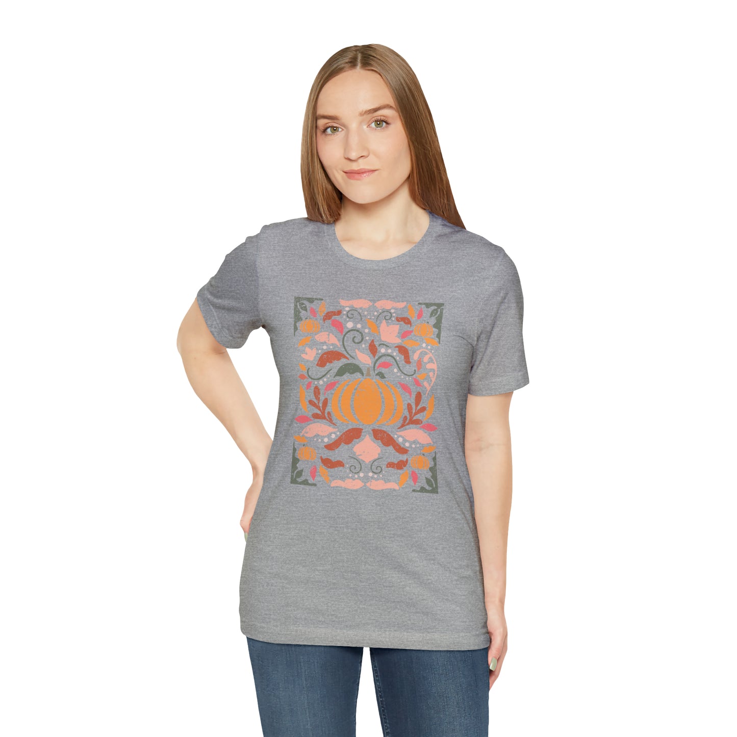 Distressed Boho Fall Floral Mural T-Shirt