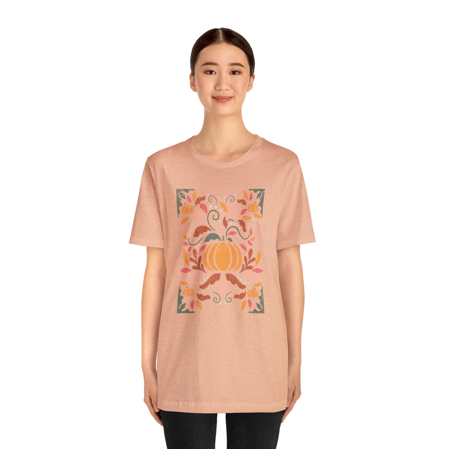 Distressed Boho Fall Floral Mural T-Shirt