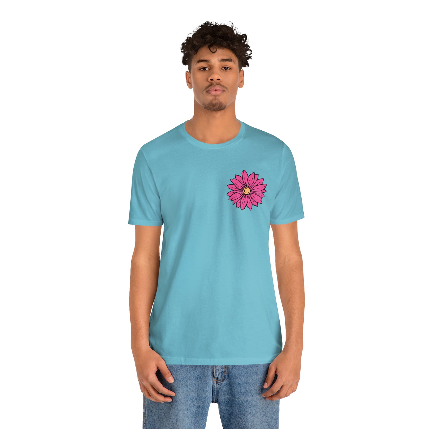 TWO SIDED Positive Energy T-Shirt (Flower on Front - Positive Energy on Back) Christian T-Shirt