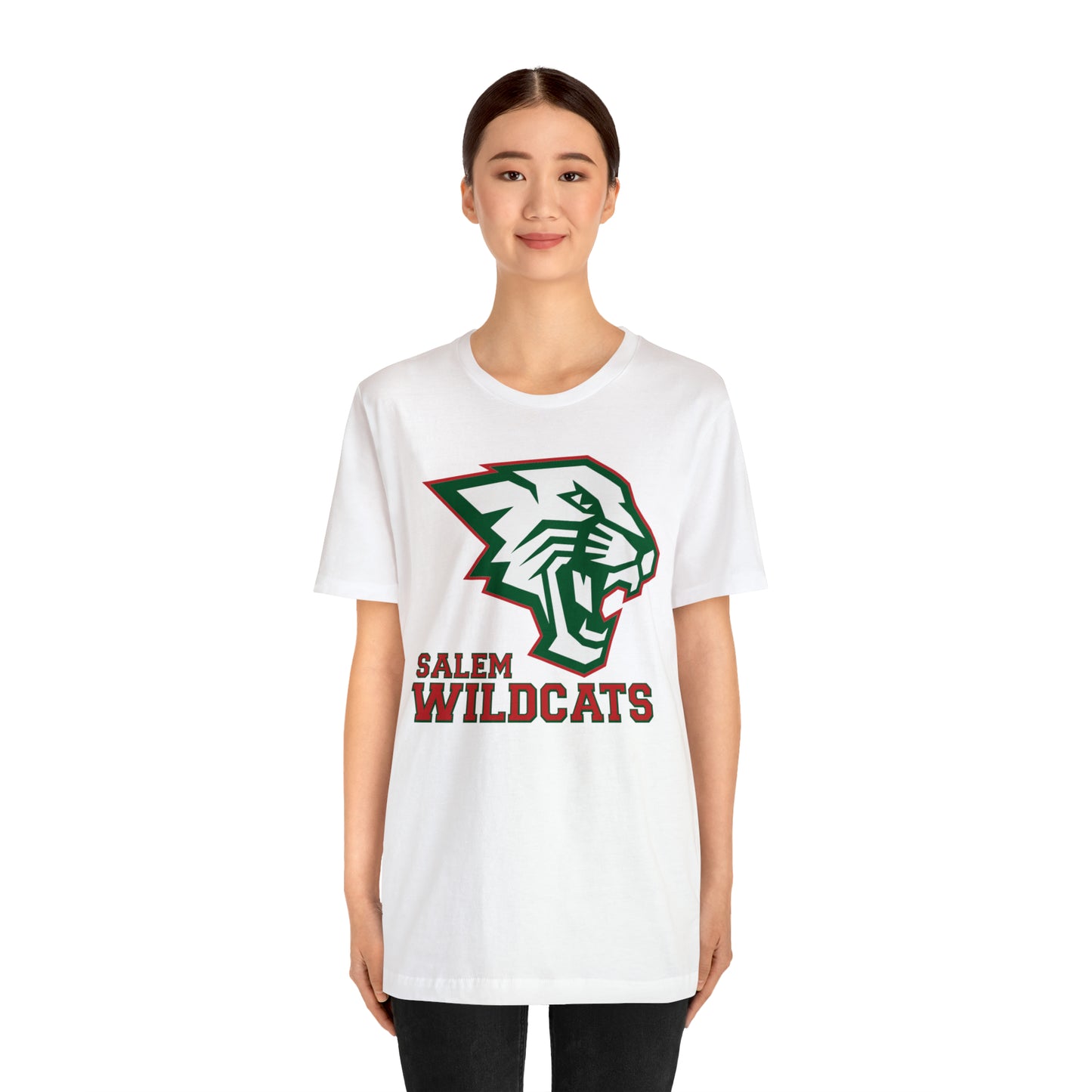 Salem Wildcats Jersey Short Sleeve Tee - Red Print