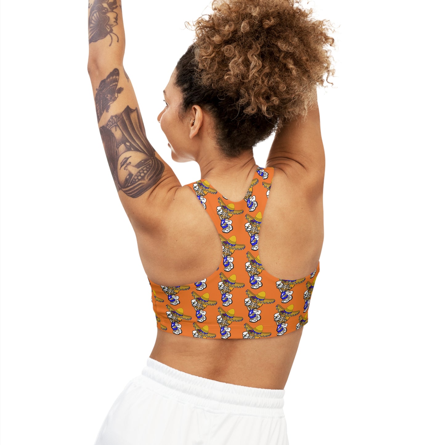 Sombrero Midget Seamless Sports Bra - Orange