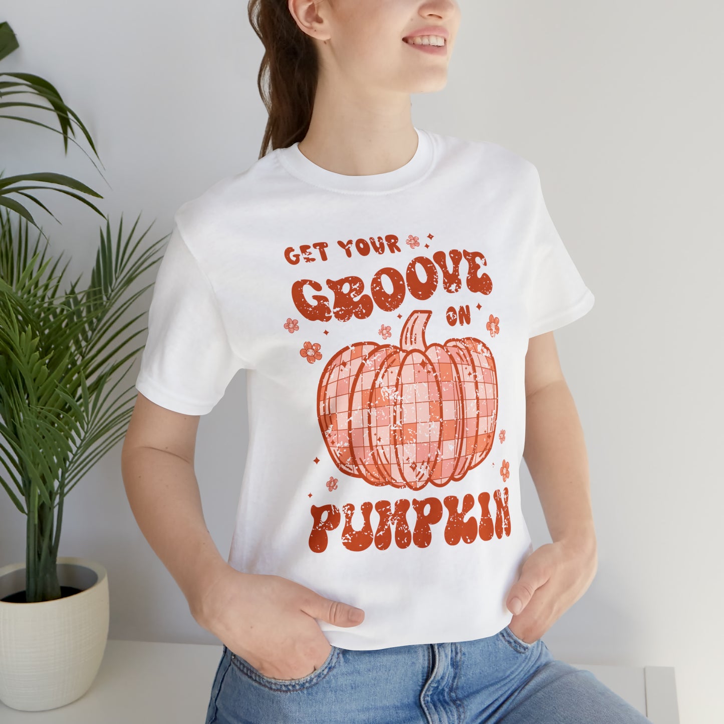 Halloween/ Fall Get Your Groove On Pumpkin  T-Shirt