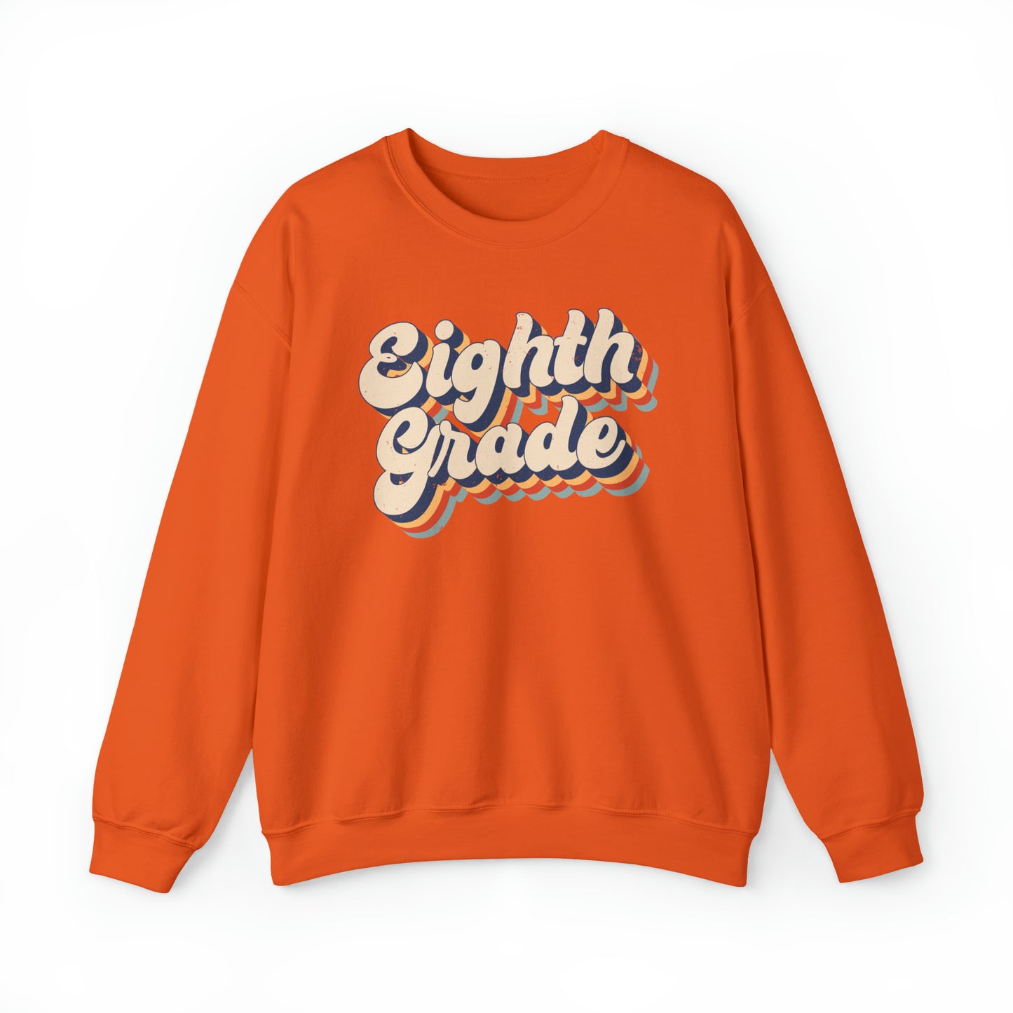 Retro Eighth Grade Unisex Heavy Blend™ Crewneck Sweatshirt