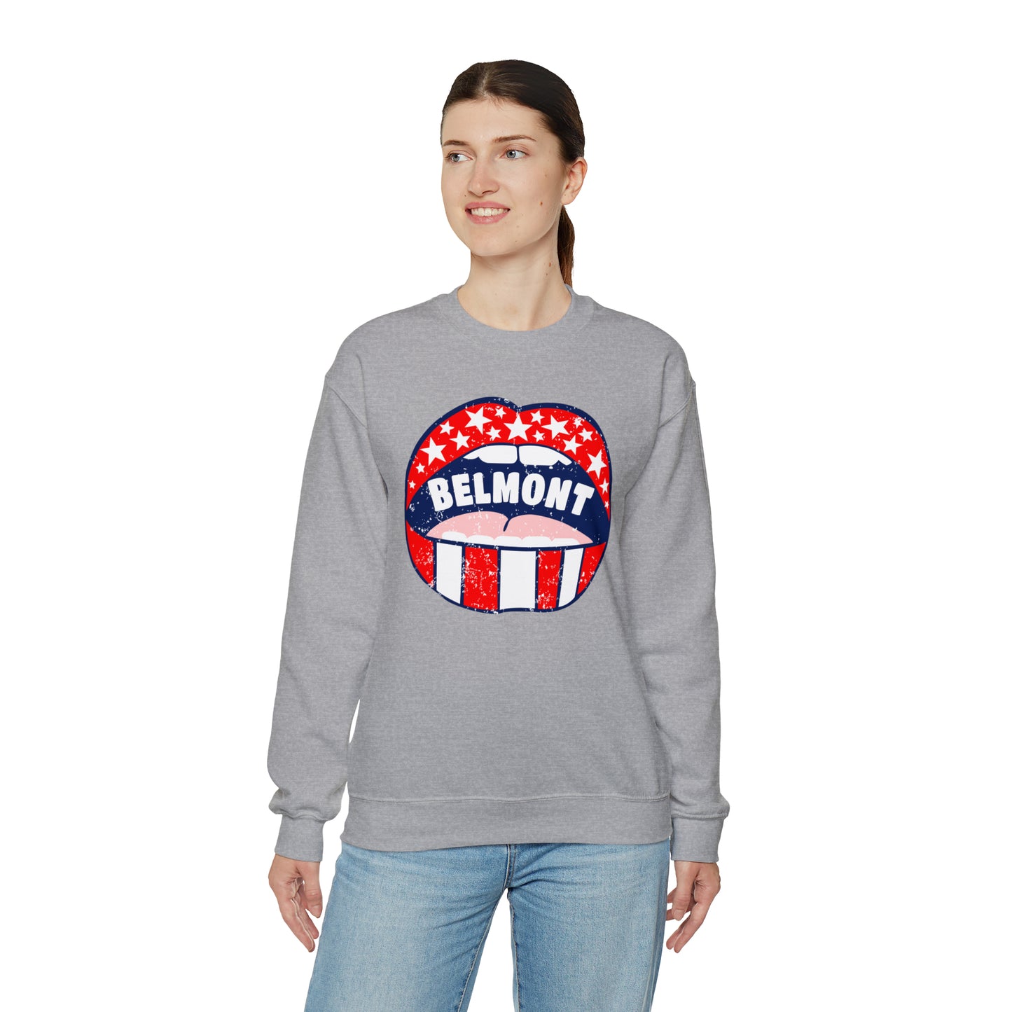 Belmont University Lips Crewneck Sweatshirt