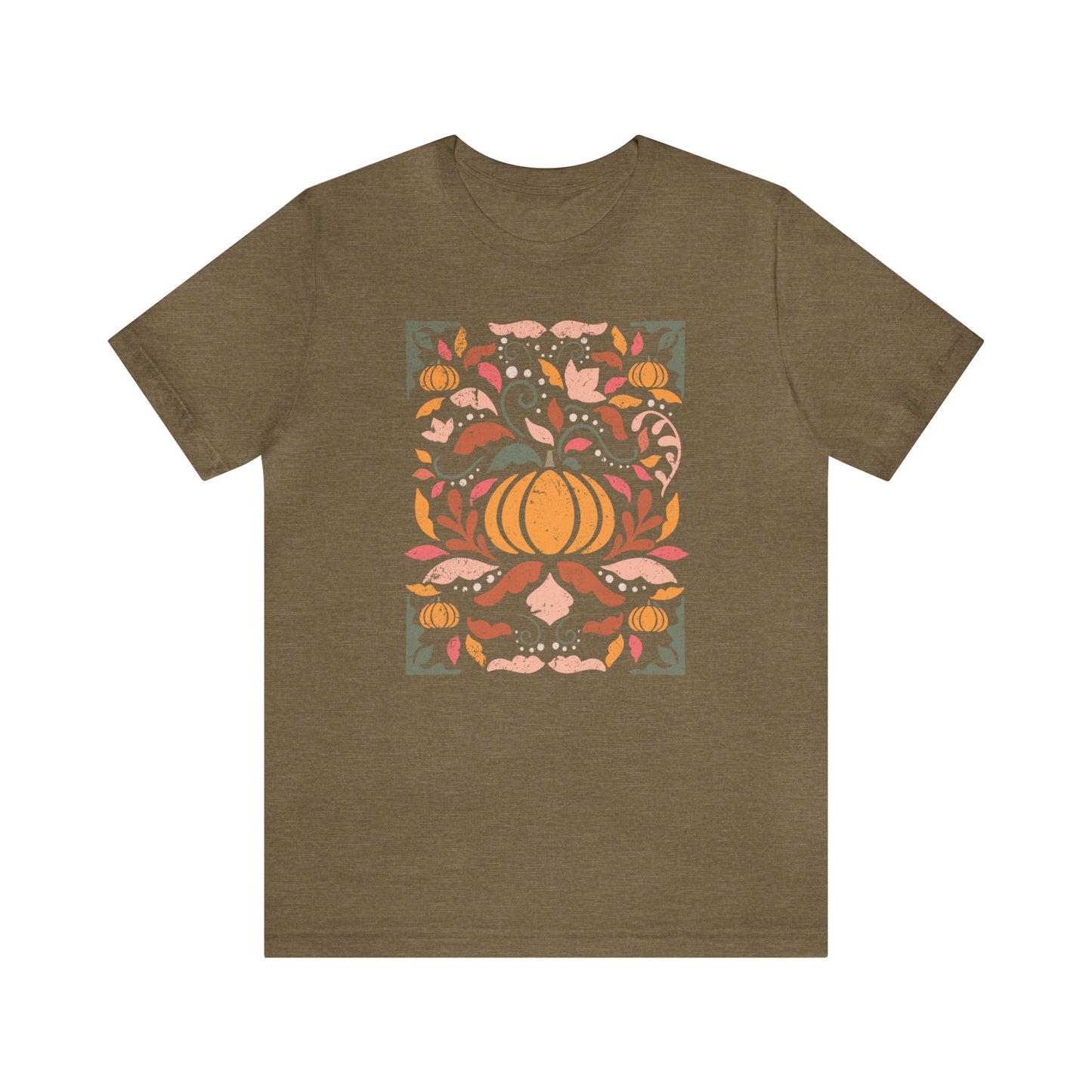 Distressed Boho Fall Floral Mural T-Shirt