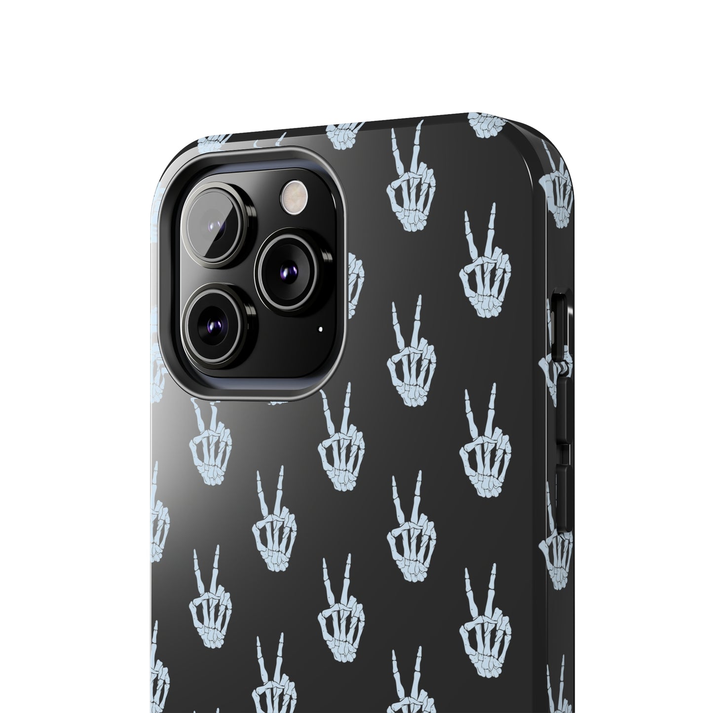 Skeleton Hand Peace Sign Tough Phone Cases