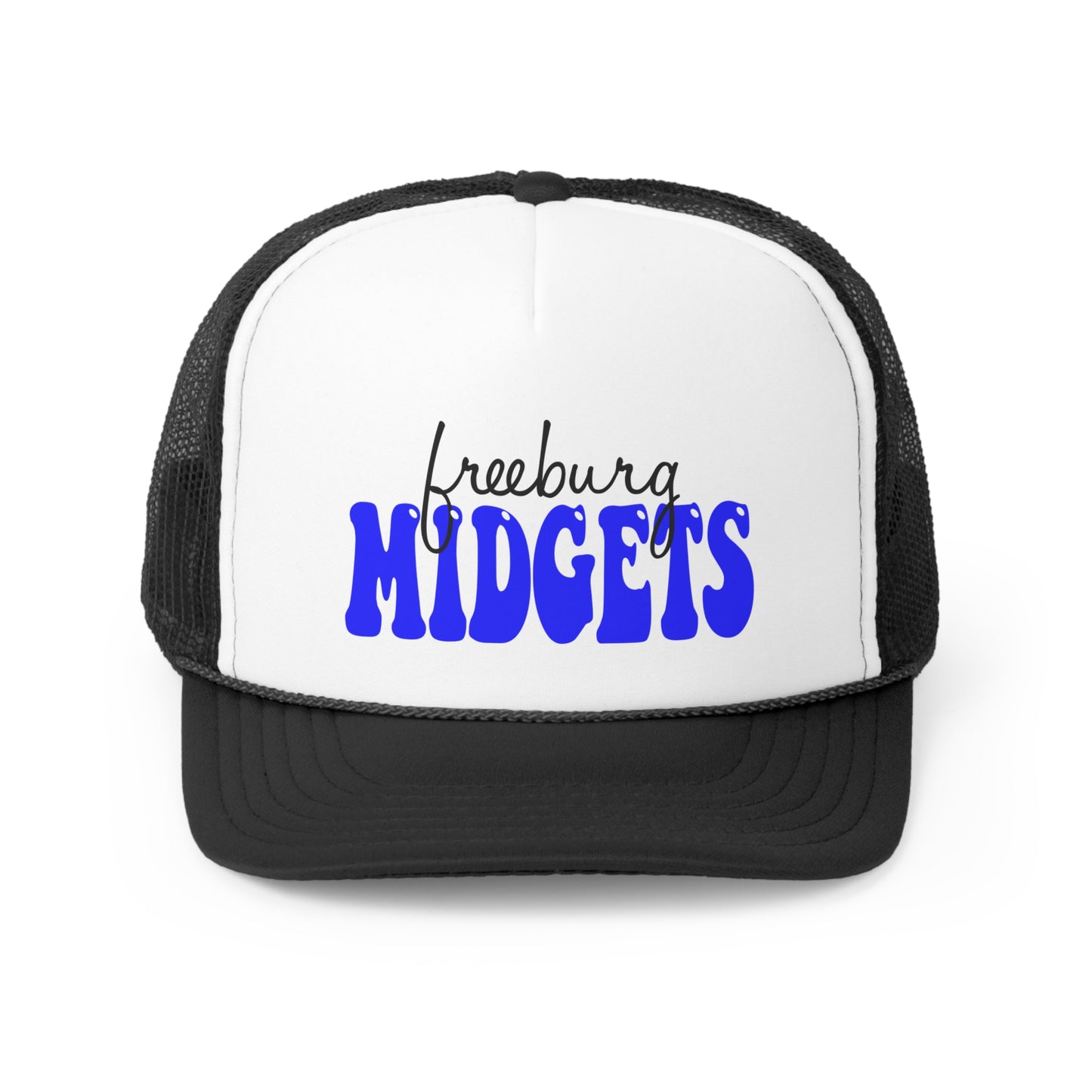 Freeburg Midgets Cursive Bubble Trucker Caps