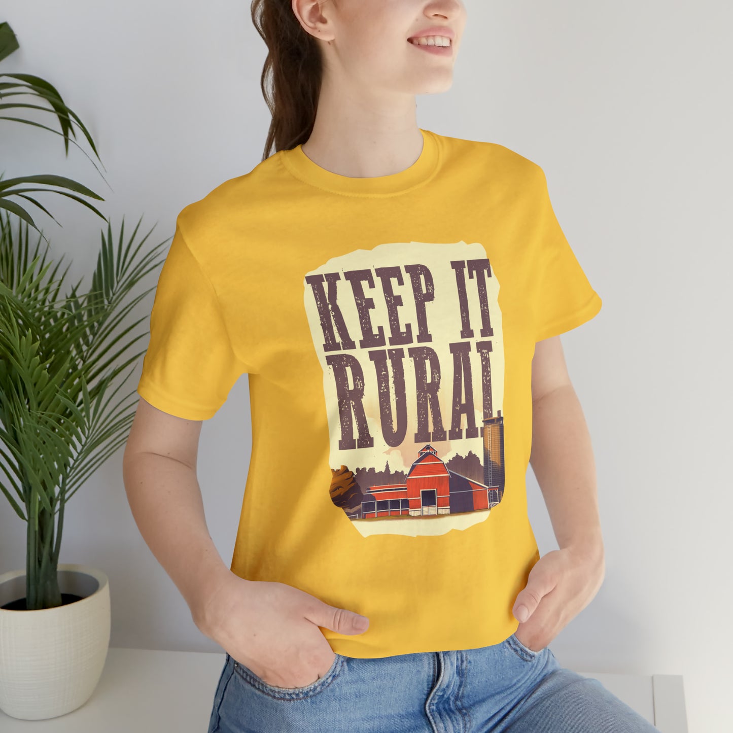 "Keep It Rural" Unisex Jersey Short Sleeve Tee