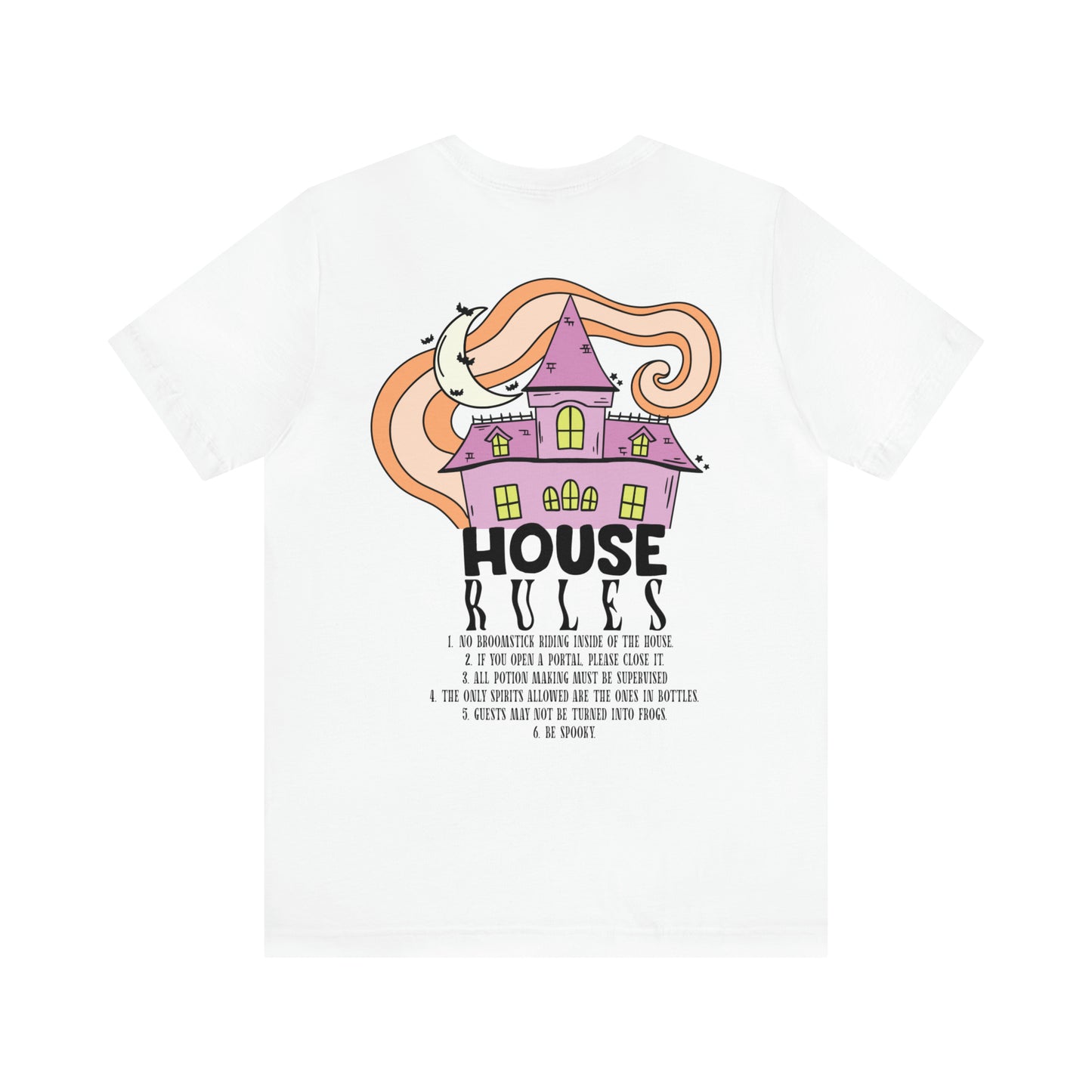 Haunted House Rules (Front and Back Design) Halloween T-Shirt