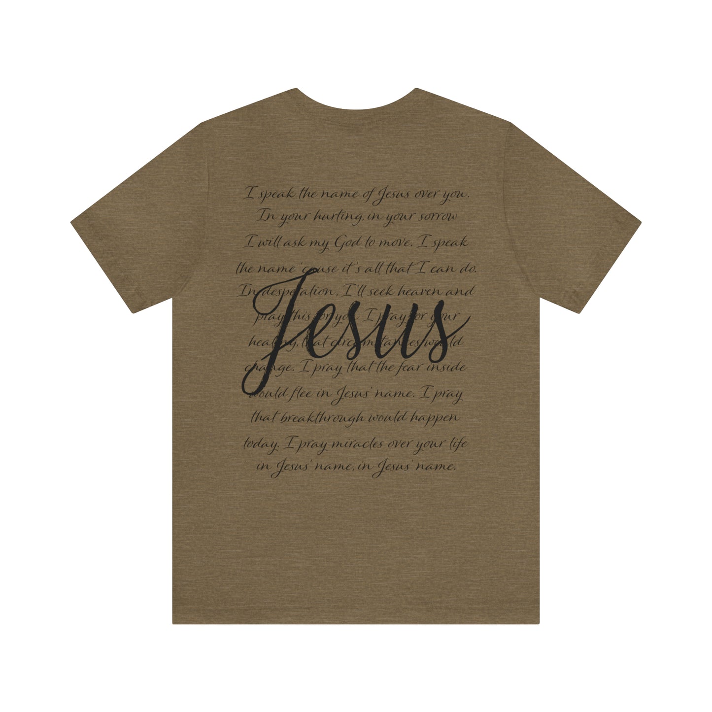 "Jesus Scripture"  (Front and Back Design)  Unisex Jersey Short Sleeve Tee