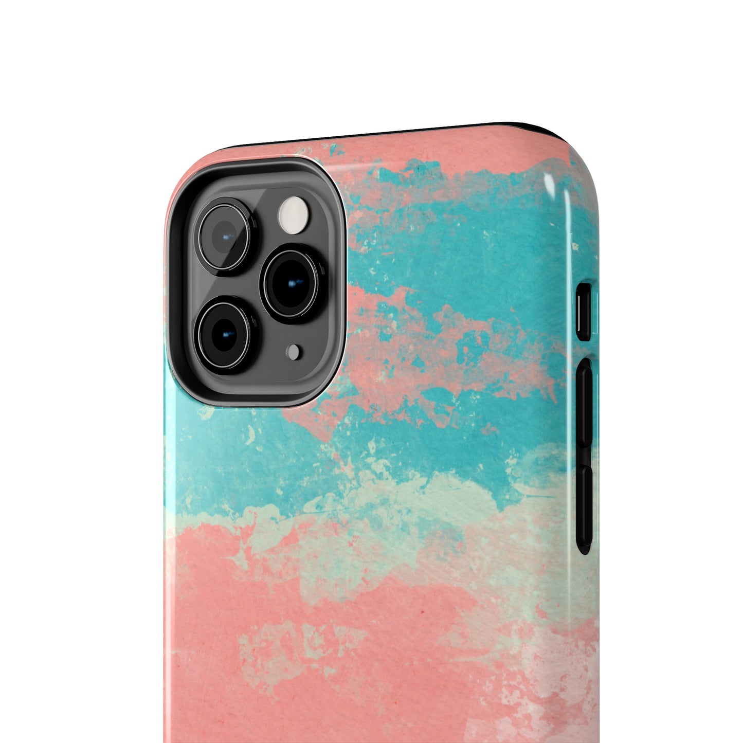 Pink and Turquoise Water Color Tough Phone Cases