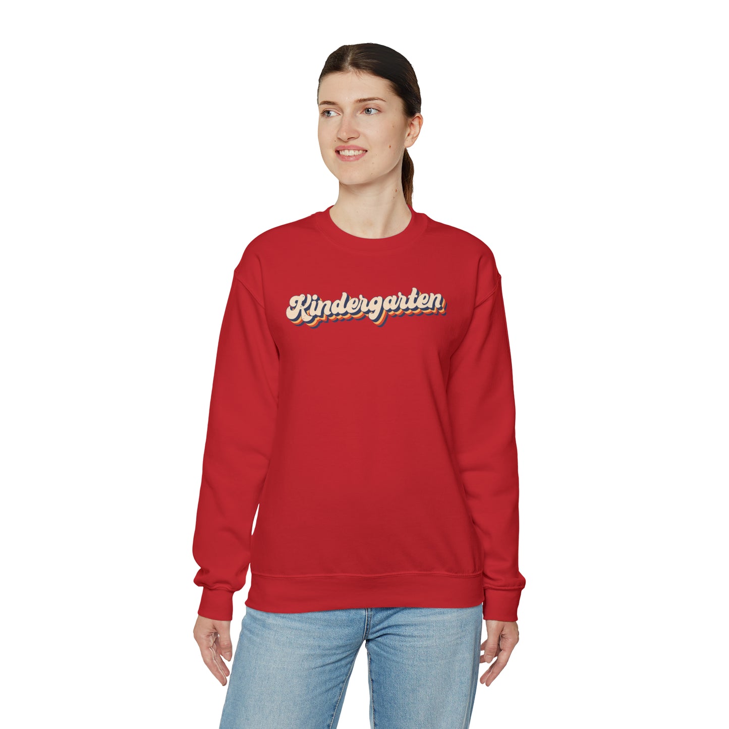 Retro Kindergarten Unisex Heavy Blend™ Crewneck Sweatshirt